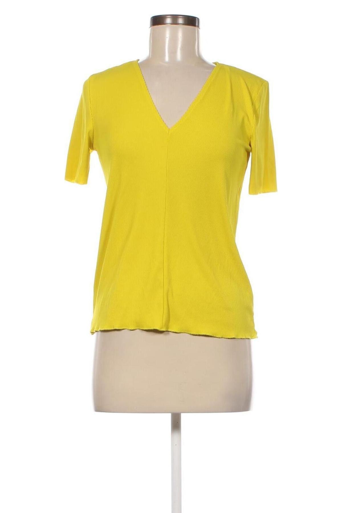 Bluză de femei Zara, Mărime M, Culoare Galben, Preț 64,35 Lei