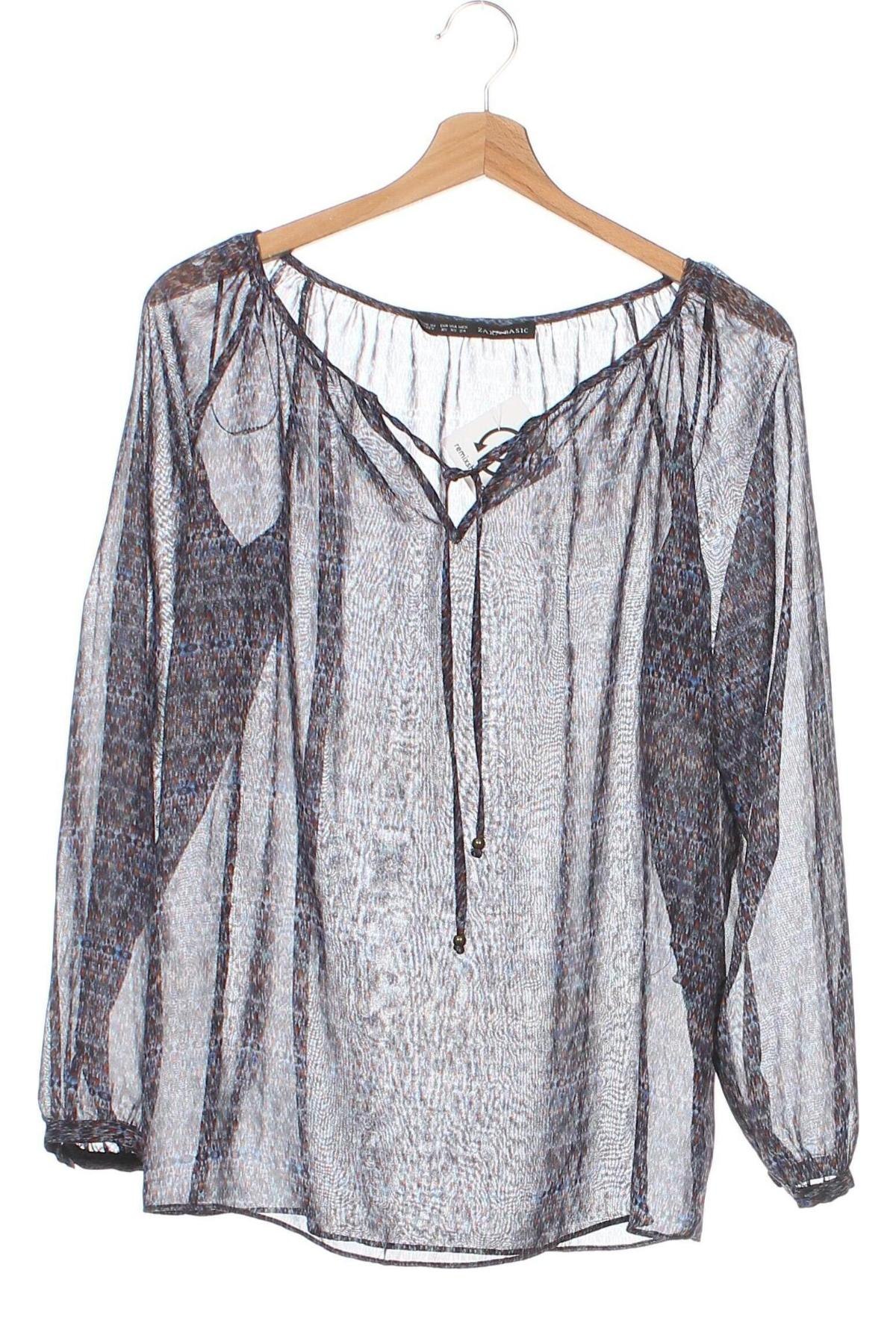 Дамска блуза Zara, Размер XS, Цвят Многоцветен, Цена 14,56 лв.