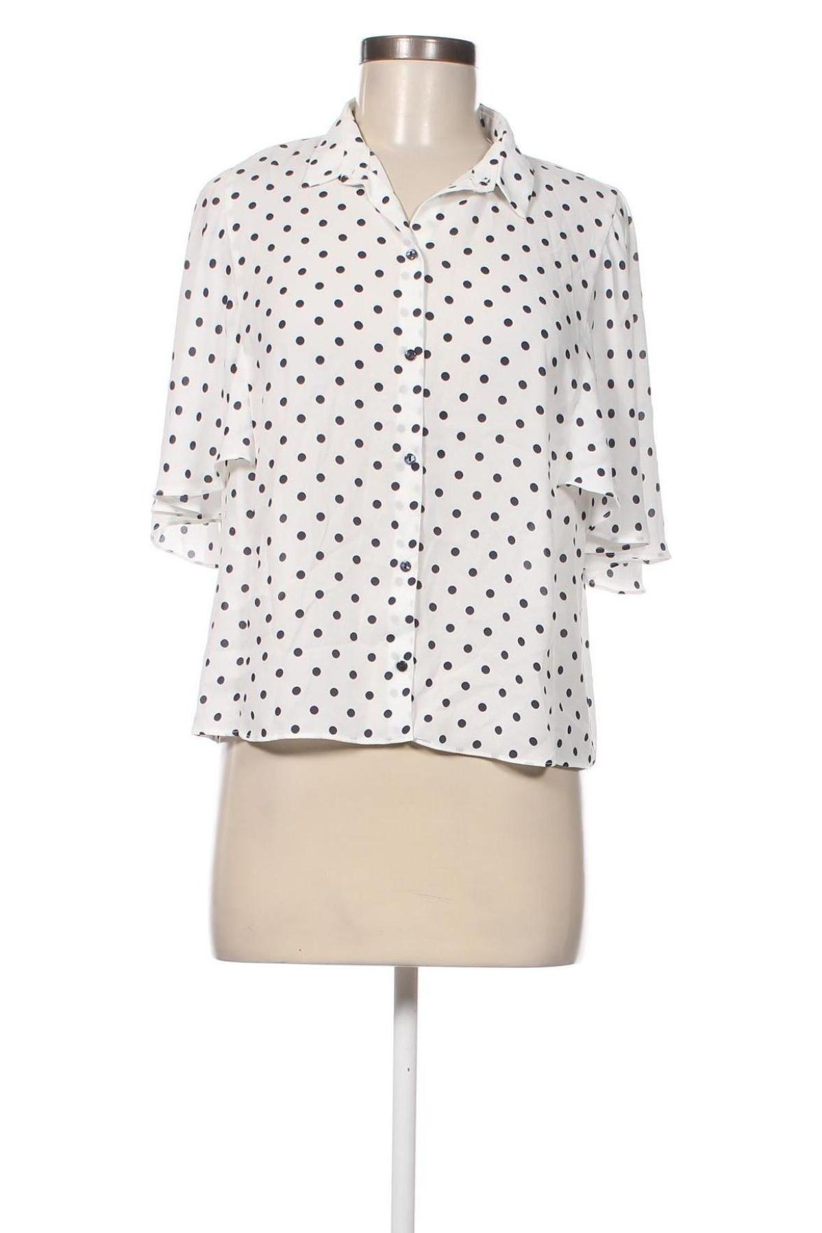 Дамска блуза Zara Trafaluc, Размер L, Цвят Бял, Цена 10,79 лв.