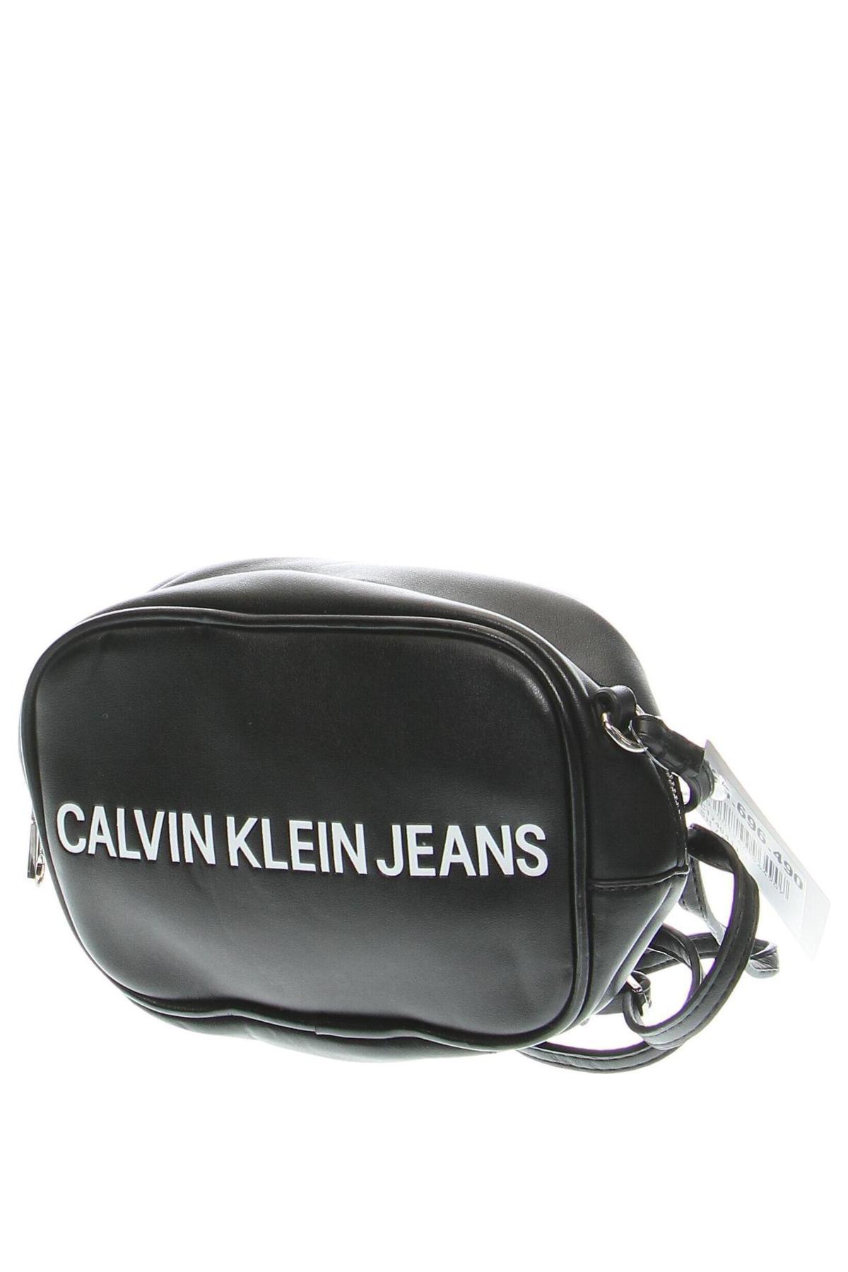 Дамска чанта Calvin Klein Jeans, Цвят Черен, Цена 82,00 лв.