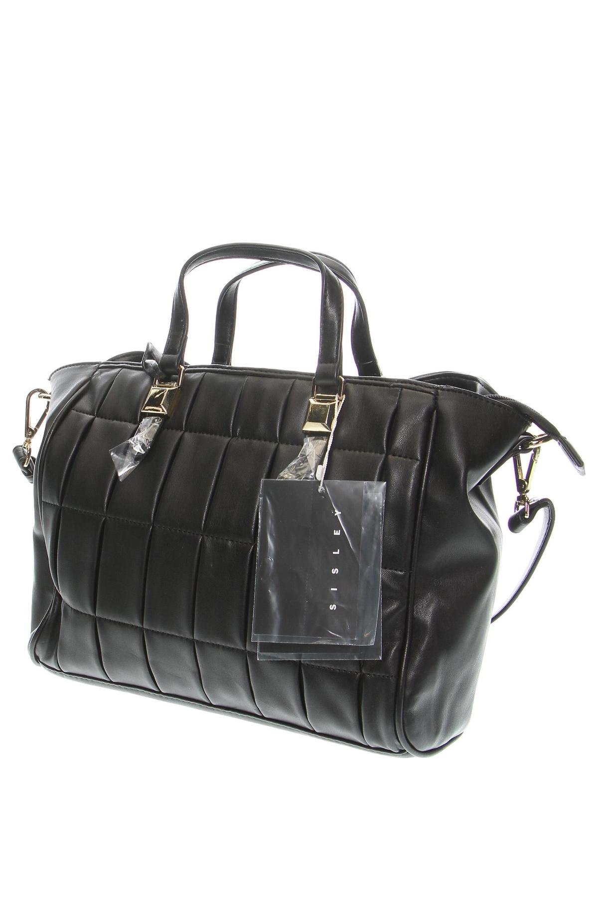 Дамска чанта Sisley, Цвят Черен, Цена 156,00 лв.