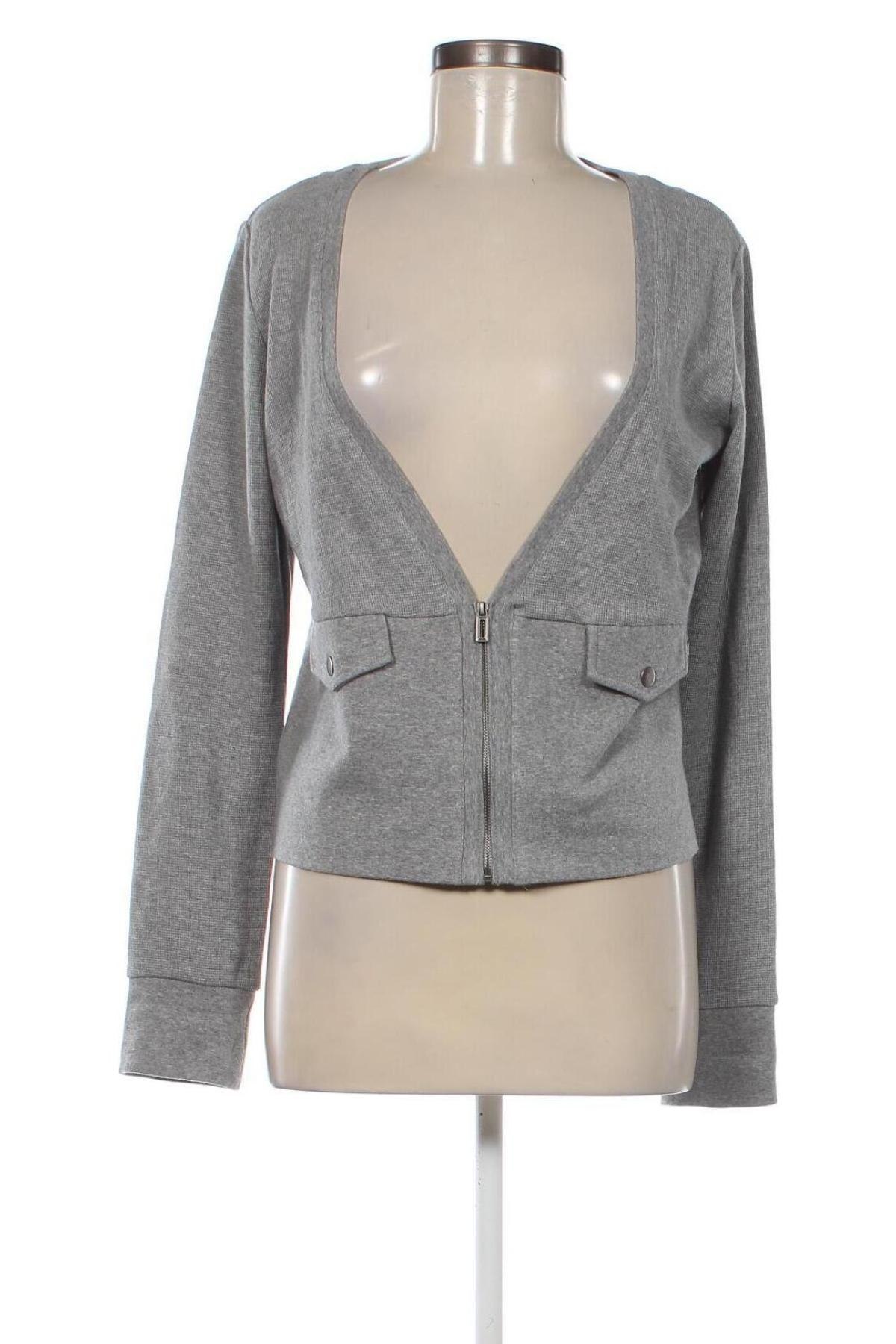 Damen Strickjacke Crazy World, Größe L, Farbe Grau, Preis € 5,65