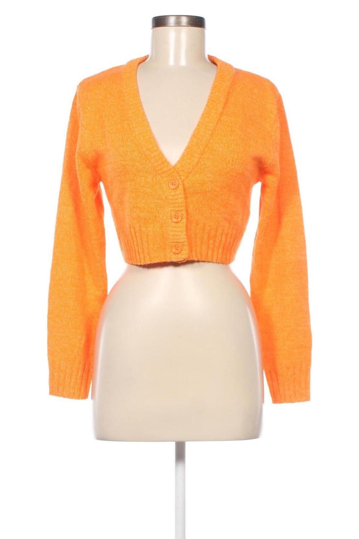Damen Strickjacke H&M Divided, Größe XXS, Farbe Orange, Preis 6,05 €