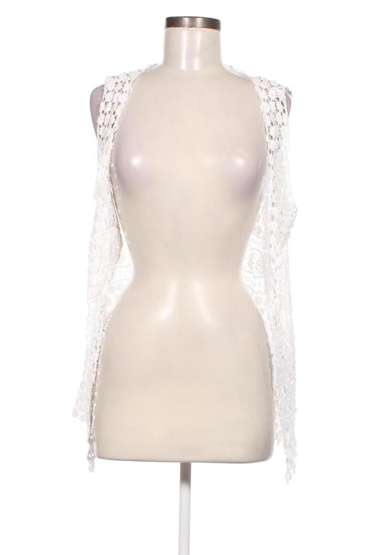 Γυναικεία ζακέτα Lisa Tossa, Μέγεθος L, Χρώμα Λευκό, Τιμή 3,80 €
