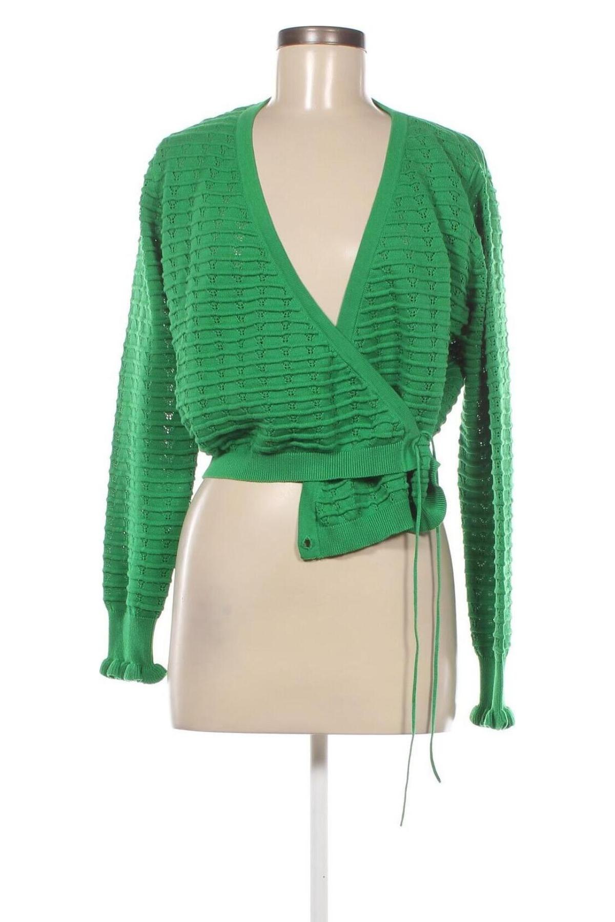 Cardigan de damă Object, Mărime S, Culoare Verde, Preț 82,60 Lei