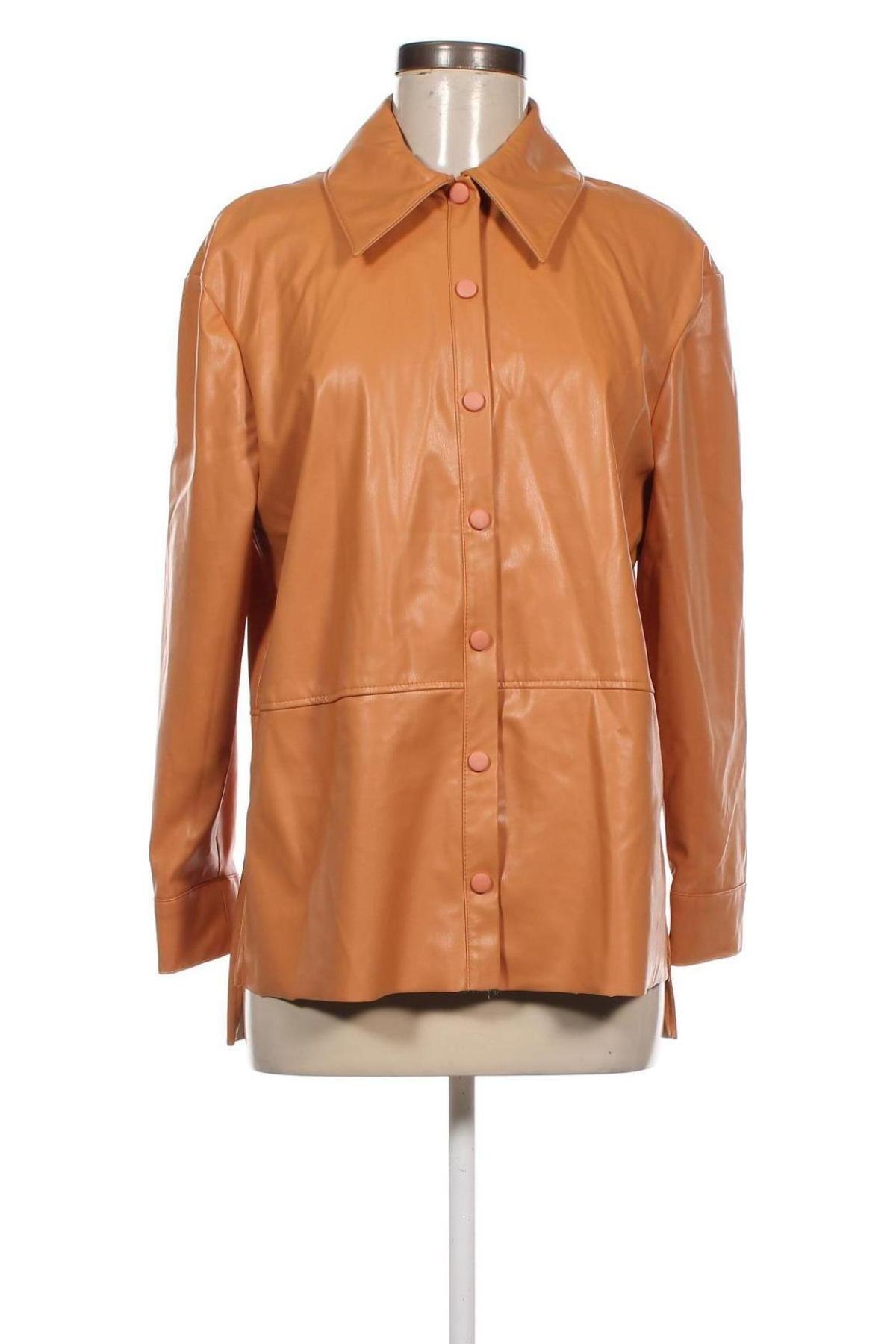 Dámska kožená bunda  Bgn Workshop, Veľkosť M, Farba Oranžová, Cena  9,37 €