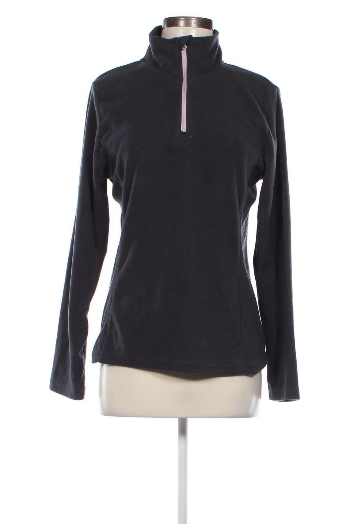 Γυναικεία μπλούζα fleece Line One, Μέγεθος M, Χρώμα Γκρί, Τιμή 3,41 €