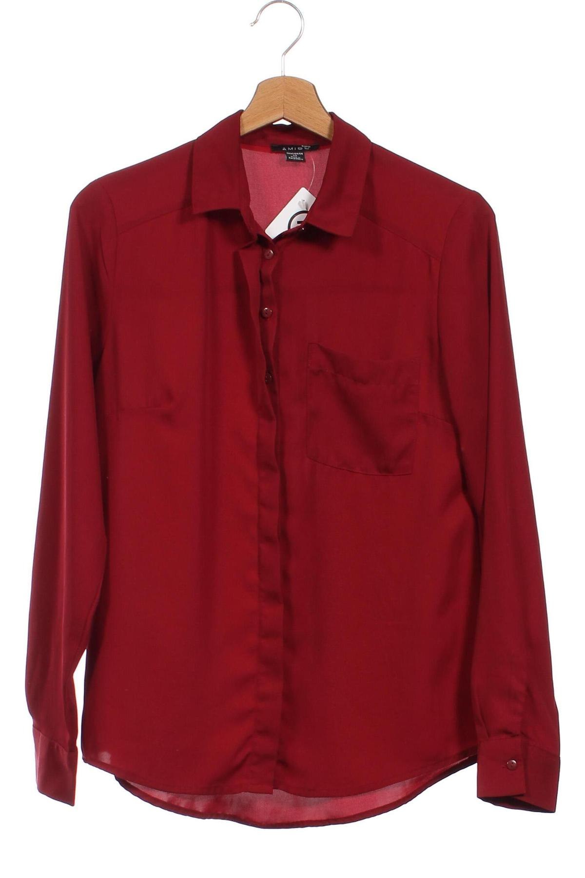 Dámská košile  Amisu, Velikost XS, Barva Červená, Cena  133,00 Kč