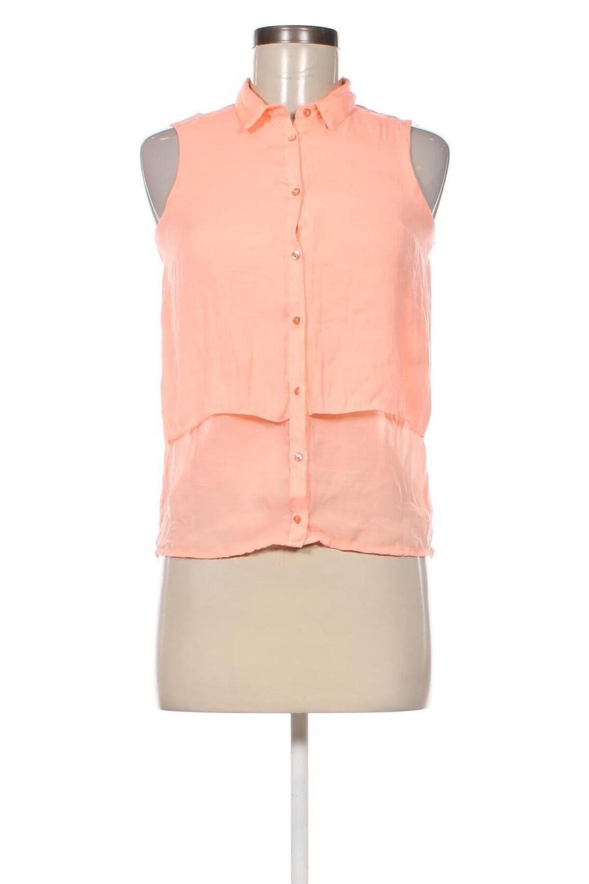 Γυναικείο πουκάμισο Bershka, Μέγεθος S, Χρώμα Πορτοκαλί, Τιμή 6,91 €