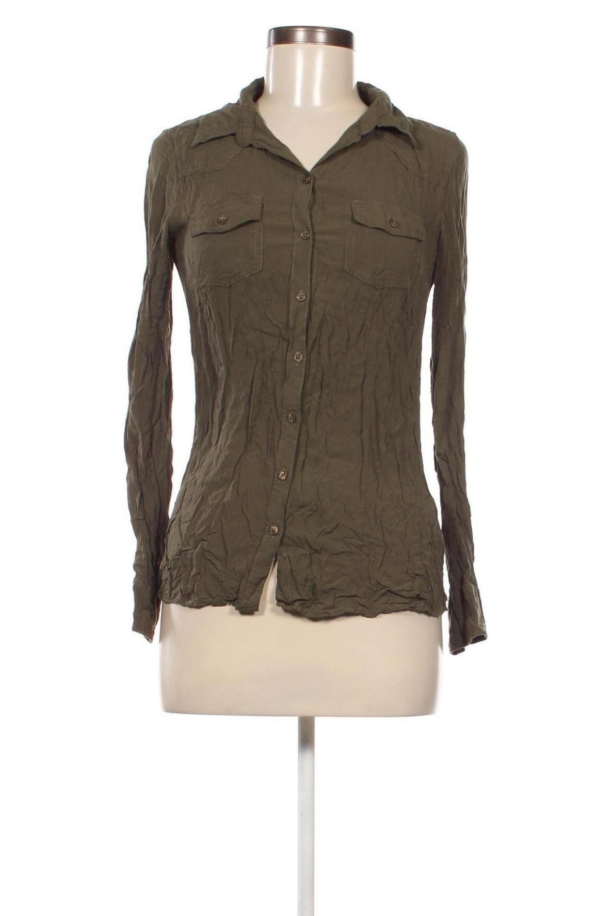 Γυναικείο πουκάμισο Blind Date, Μέγεθος XS, Χρώμα Πράσινο, Τιμή 4,64 €