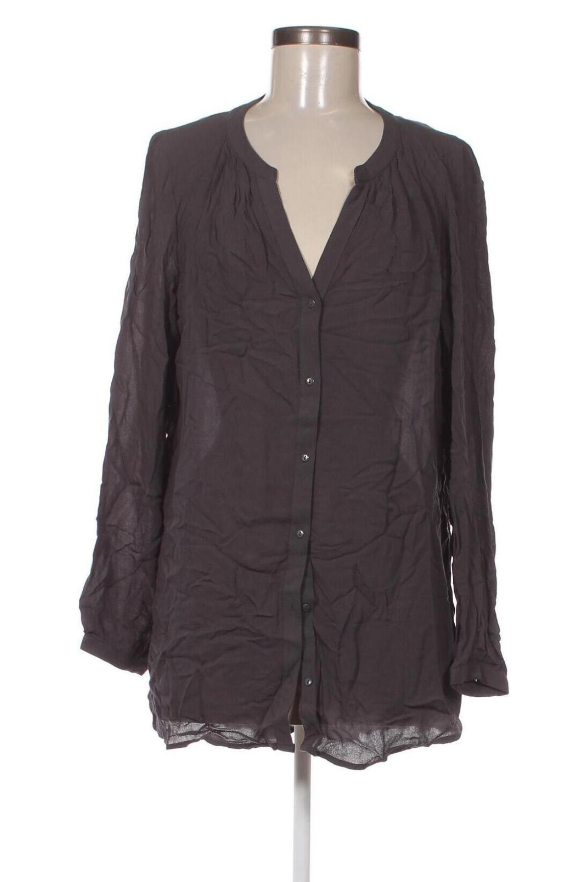 Γυναικείο πουκάμισο Camaieu, Μέγεθος M, Χρώμα Γκρί, Τιμή 7,22 €