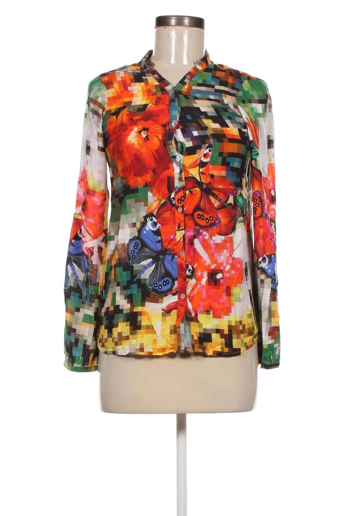Γυναικείο πουκάμισο Desigual, Μέγεθος S, Χρώμα Πολύχρωμο, Τιμή 19,82 €