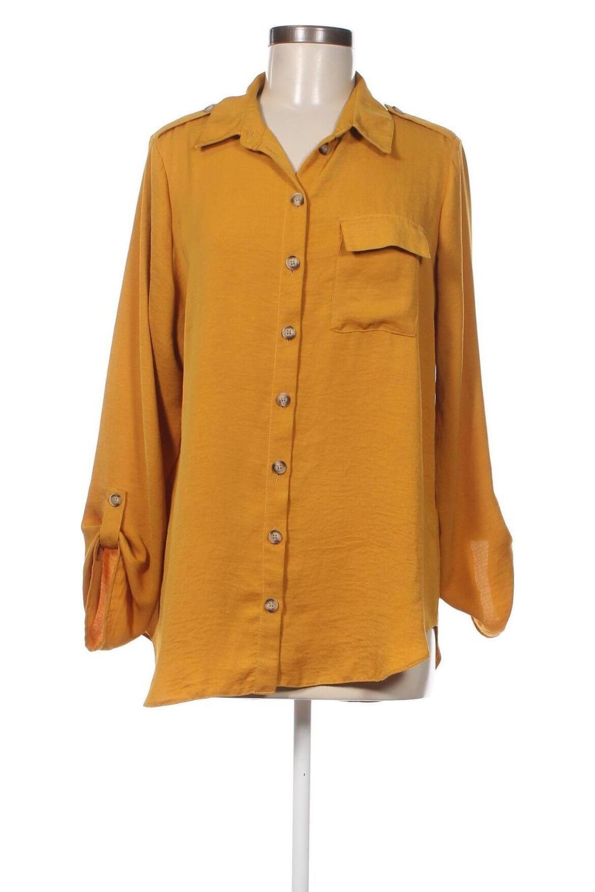 Дамска риза F&F, Размер L, Цвят Жълт, Цена 25,00 лв.