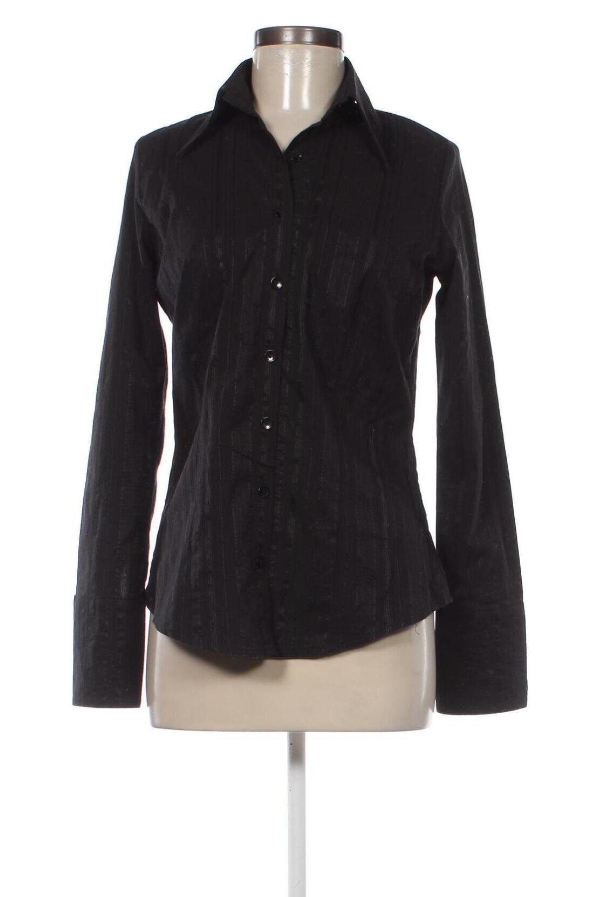 Γυναικείο πουκάμισο Famous, Μέγεθος L, Χρώμα Μαύρο, Τιμή 7,88 €