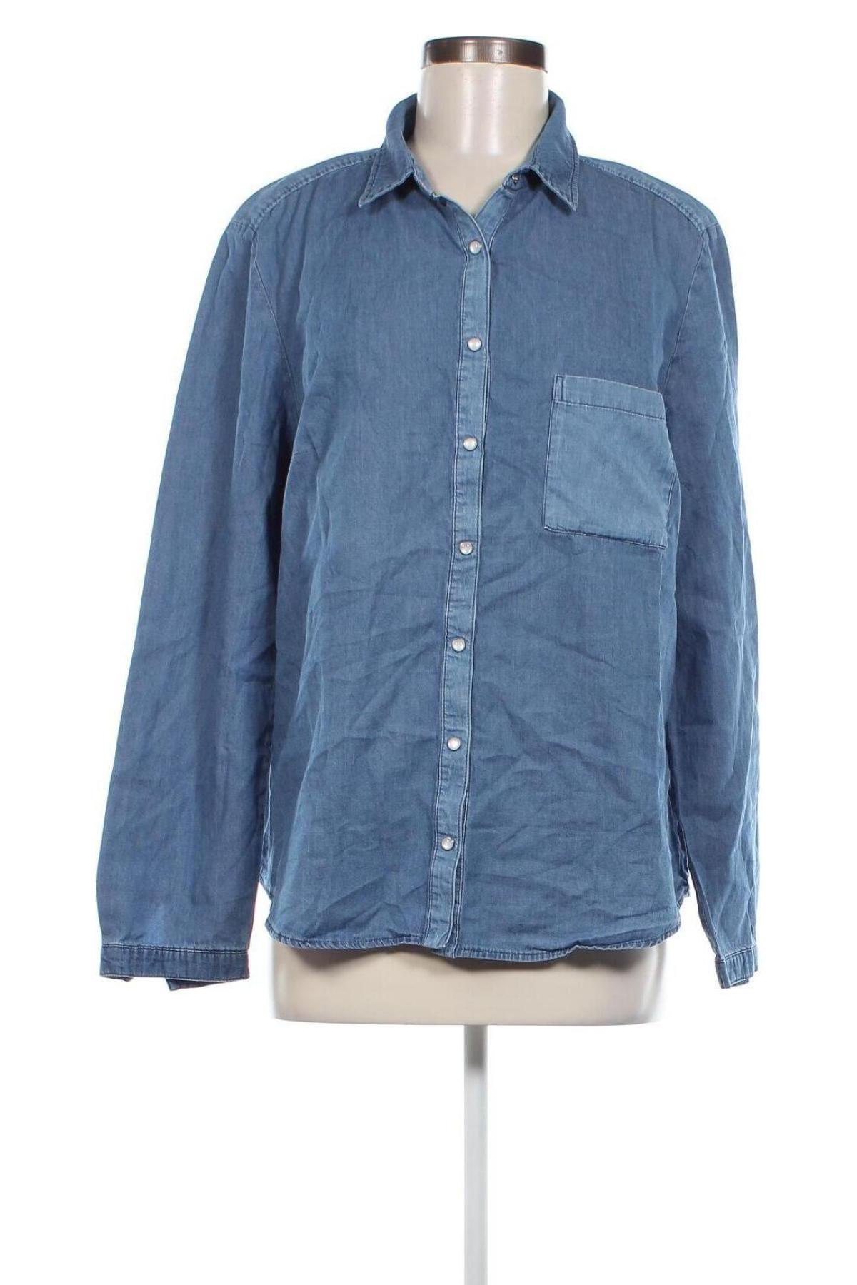Γυναικείο πουκάμισο Gina Laura, Μέγεθος M, Χρώμα Μπλέ, Τιμή 8,41 €