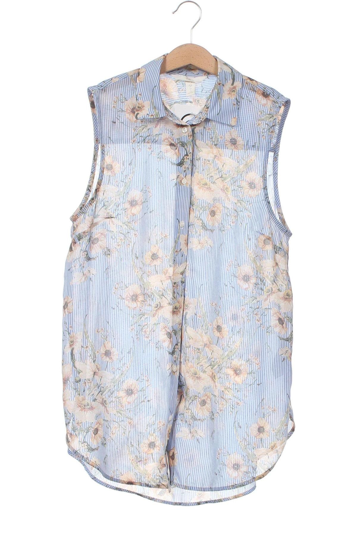 Γυναικείο πουκάμισο H&M, Μέγεθος XS, Χρώμα Πολύχρωμο, Τιμή 3,85 €