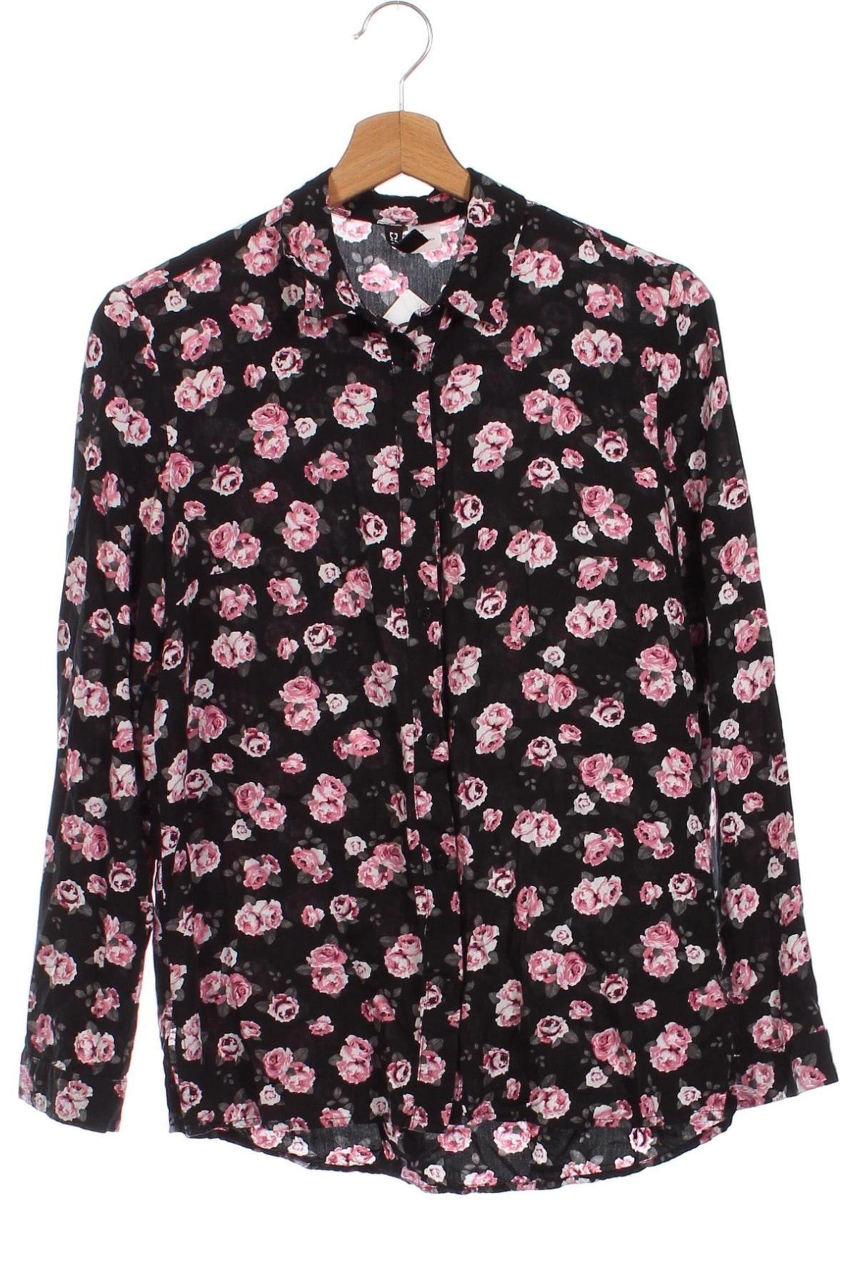 Γυναικείο πουκάμισο H&M Divided, Μέγεθος XS, Χρώμα Μαύρο, Τιμή 2,47 €