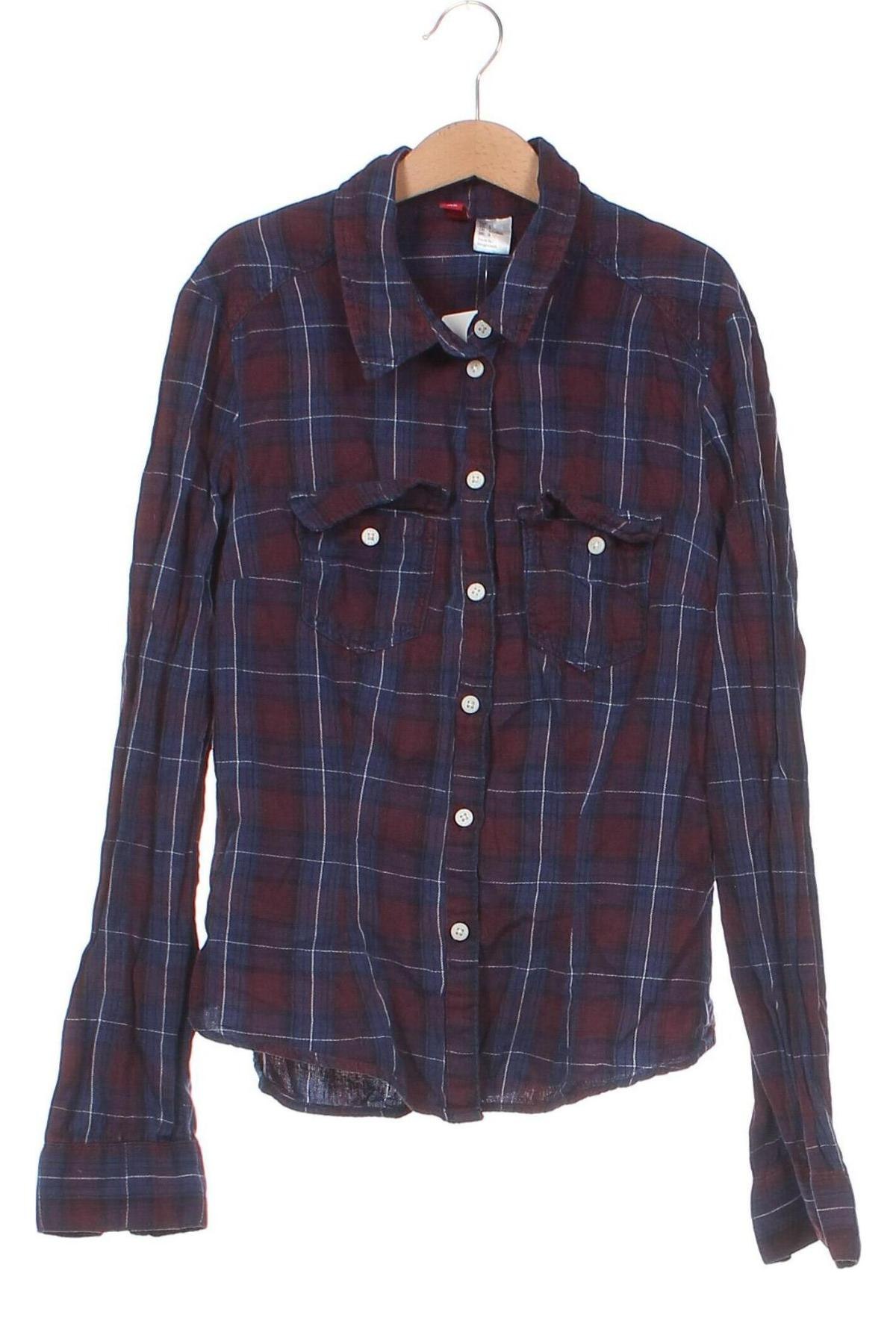 Γυναικείο πουκάμισο H&M Divided, Μέγεθος XS, Χρώμα Πολύχρωμο, Τιμή 6,91 €