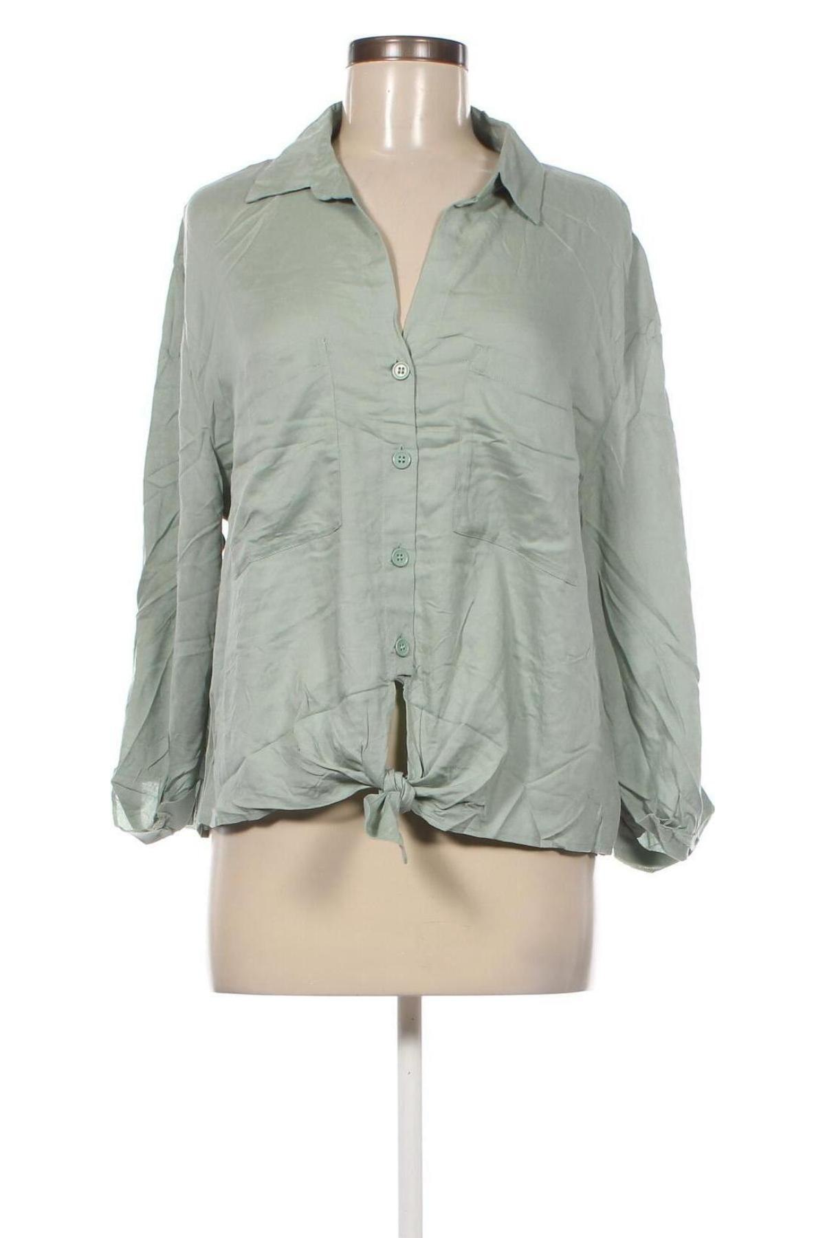 Γυναικείο πουκάμισο H&M Divided, Μέγεθος XL, Χρώμα Πράσινο, Τιμή 7,29 €