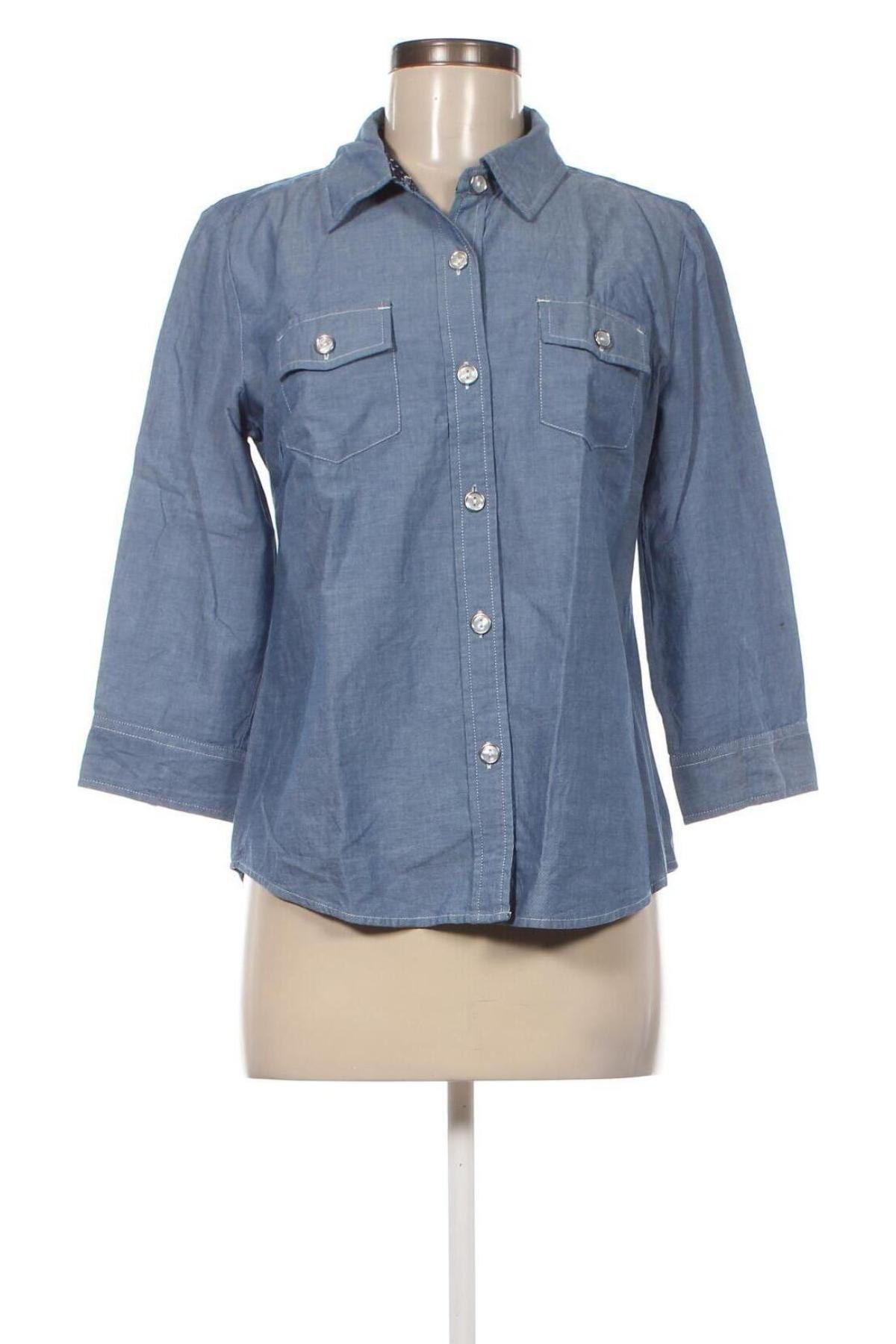 Γυναικείο πουκάμισο Karen Scott, Μέγεθος S, Χρώμα Μπλέ, Τιμή 3,80 €