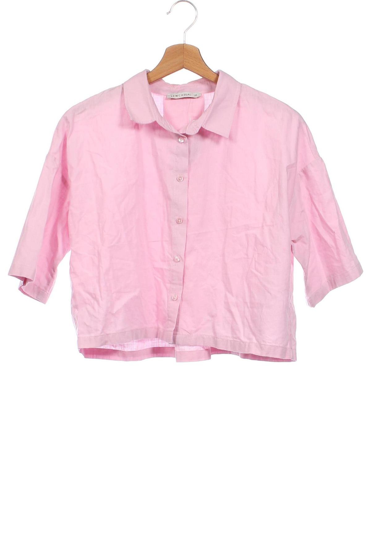 Γυναικείο πουκάμισο LC Waikiki, Μέγεθος XS, Χρώμα Ρόζ , Τιμή 12,88 €