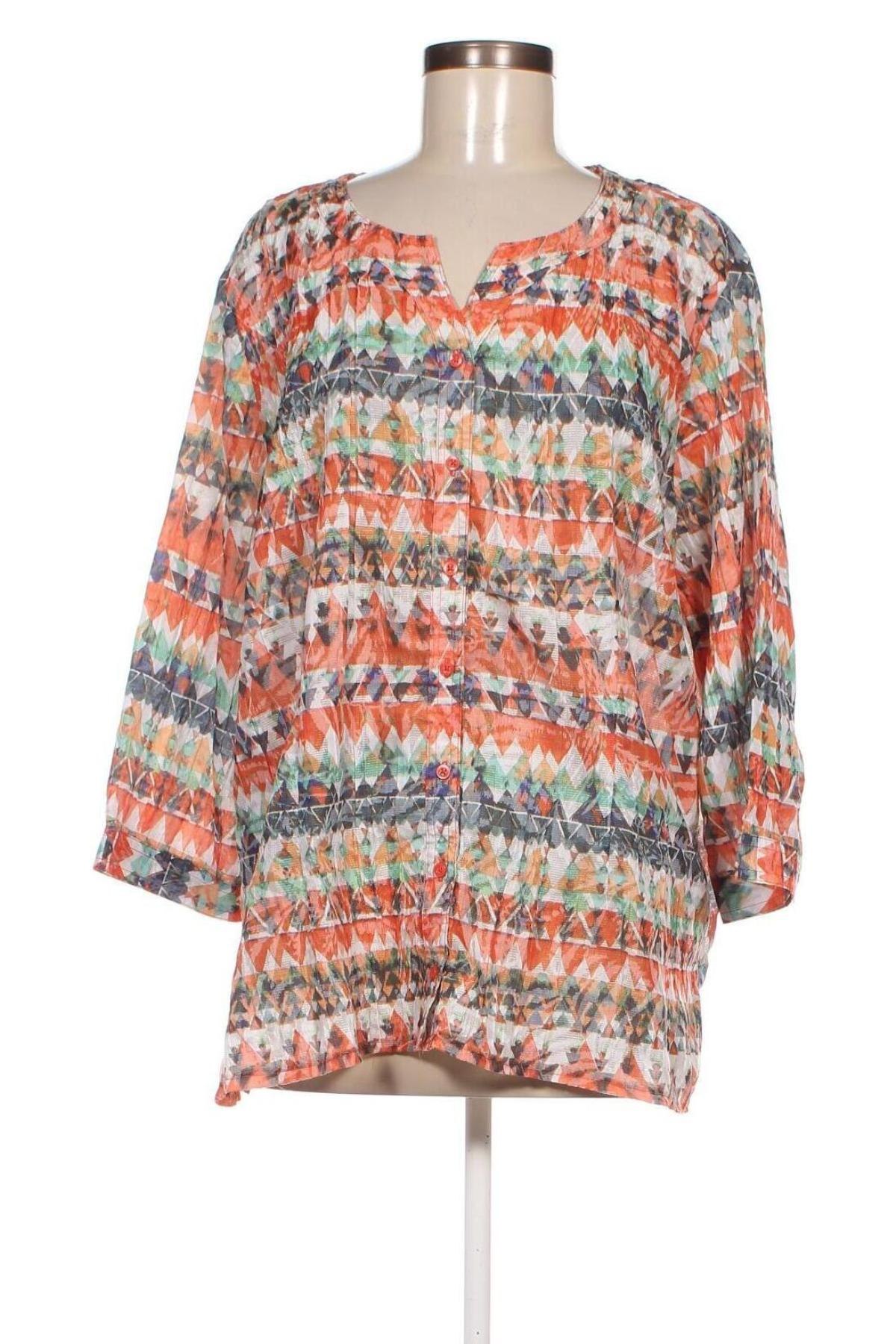 Γυναικείο πουκάμισο Laura T., Μέγεθος XXL, Χρώμα Πολύχρωμο, Τιμή 10,51 €