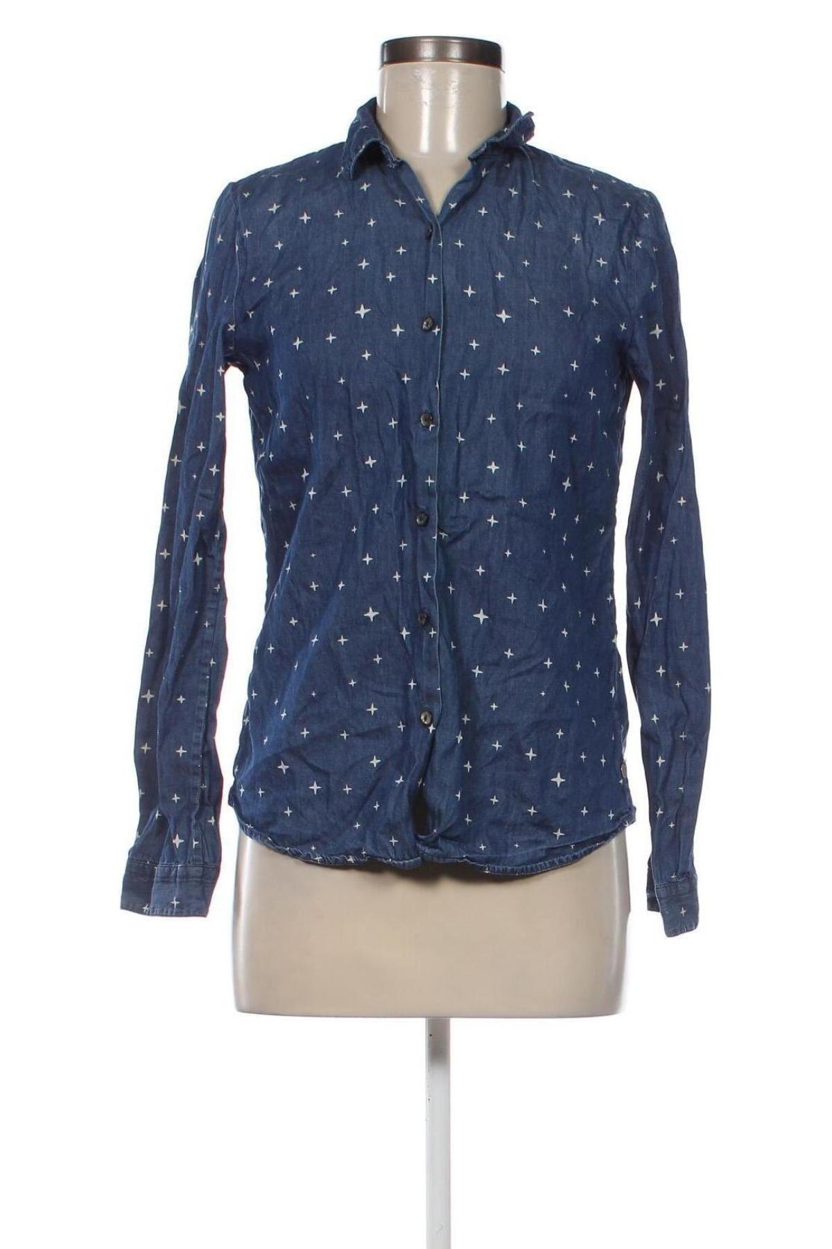 Γυναικείο πουκάμισο Maison Scotch, Μέγεθος S, Χρώμα Μπλέ, Τιμή 23,66 €