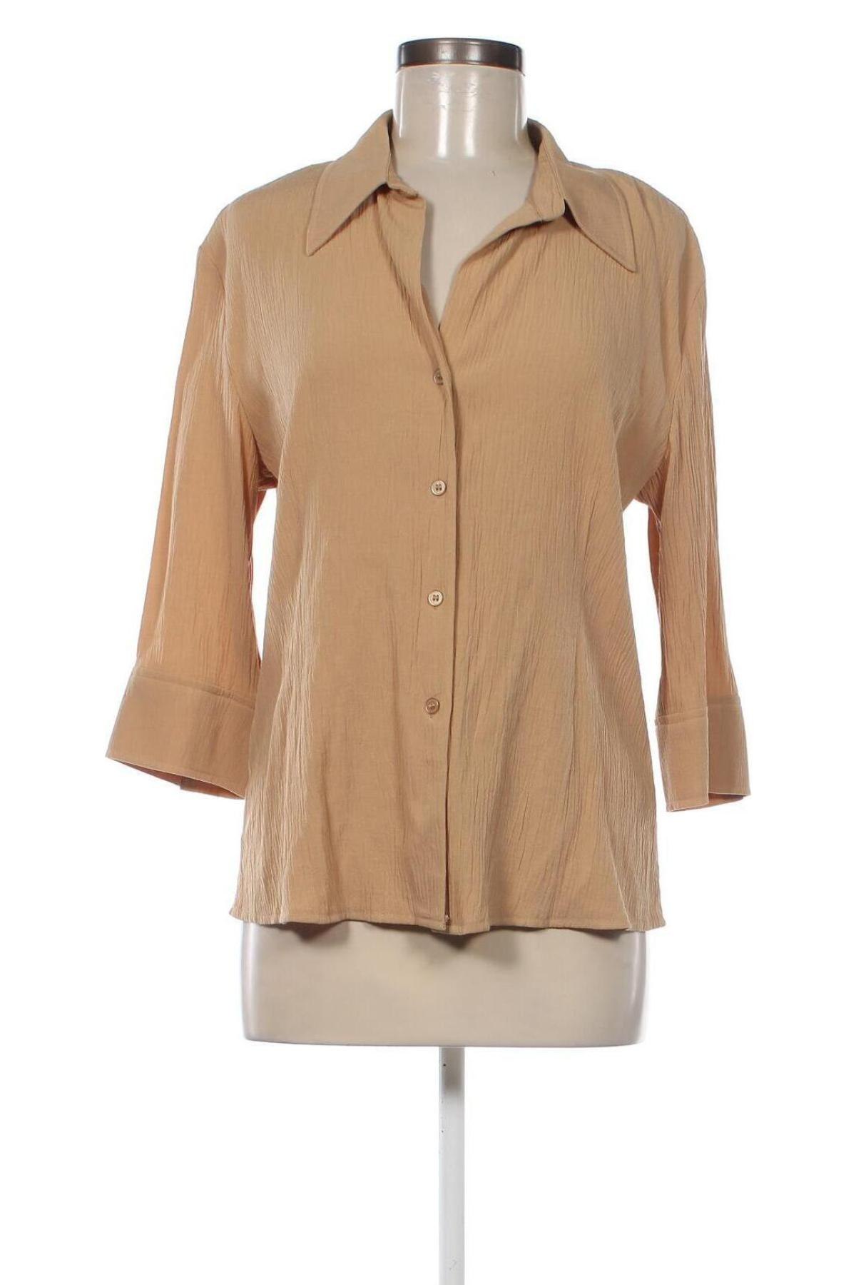 Γυναικείο πουκάμισο Michele Boyard, Μέγεθος L, Χρώμα  Μπέζ, Τιμή 7,88 €