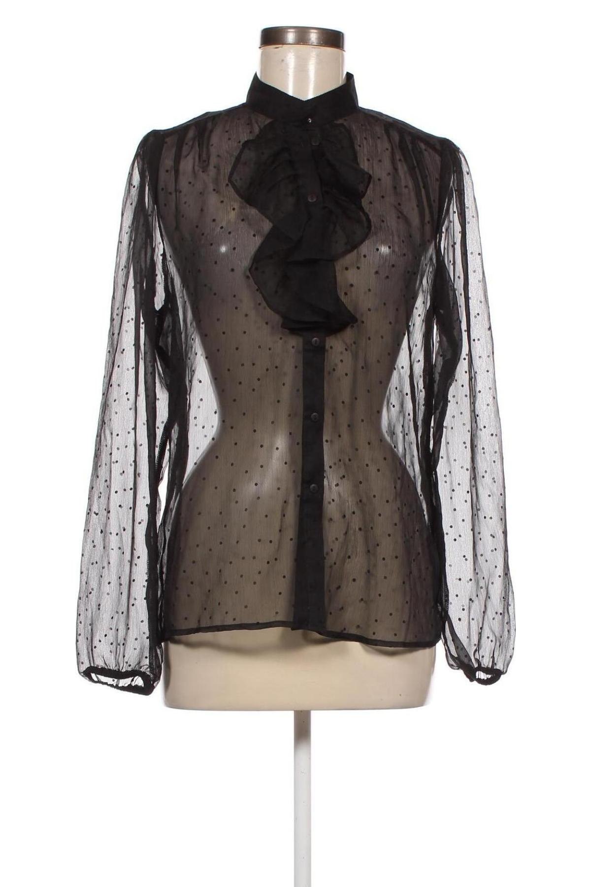 Γυναικείο πουκάμισο Moves by Minimum, Μέγεθος M, Χρώμα Μαύρο, Τιμή 13,75 €