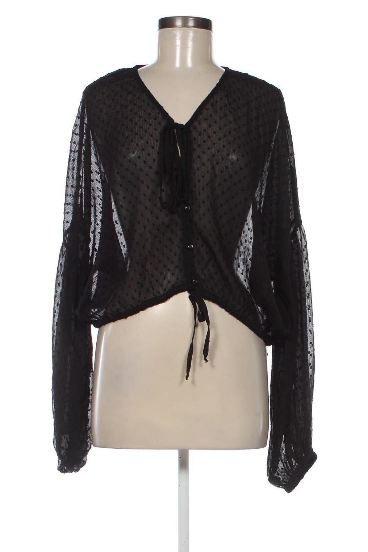 Γυναικείο πουκάμισο NA-KD, Μέγεθος M, Χρώμα Μαύρο, Τιμή 8,41 €