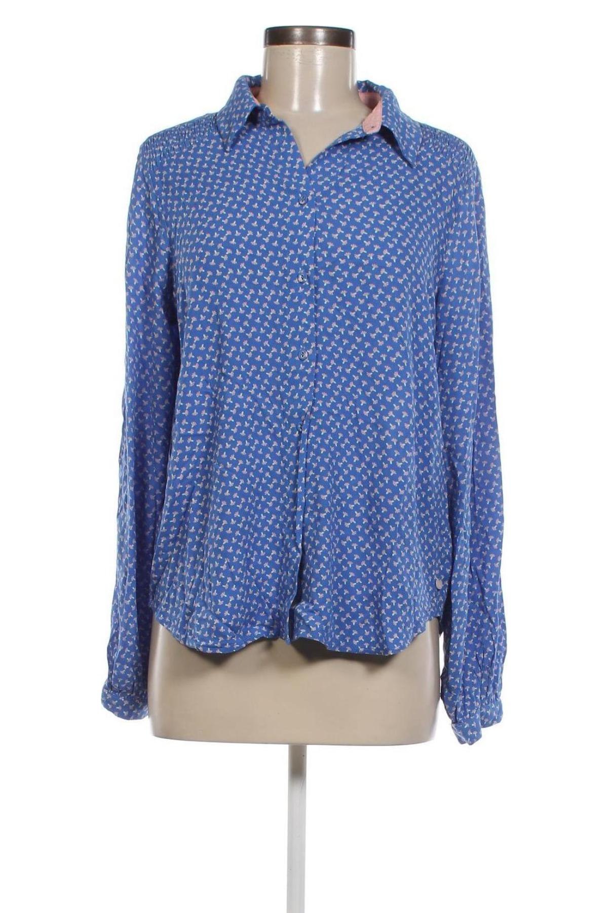 Γυναικείο πουκάμισο Numph, Μέγεθος M, Χρώμα Μπλέ, Τιμή 25,34 €
