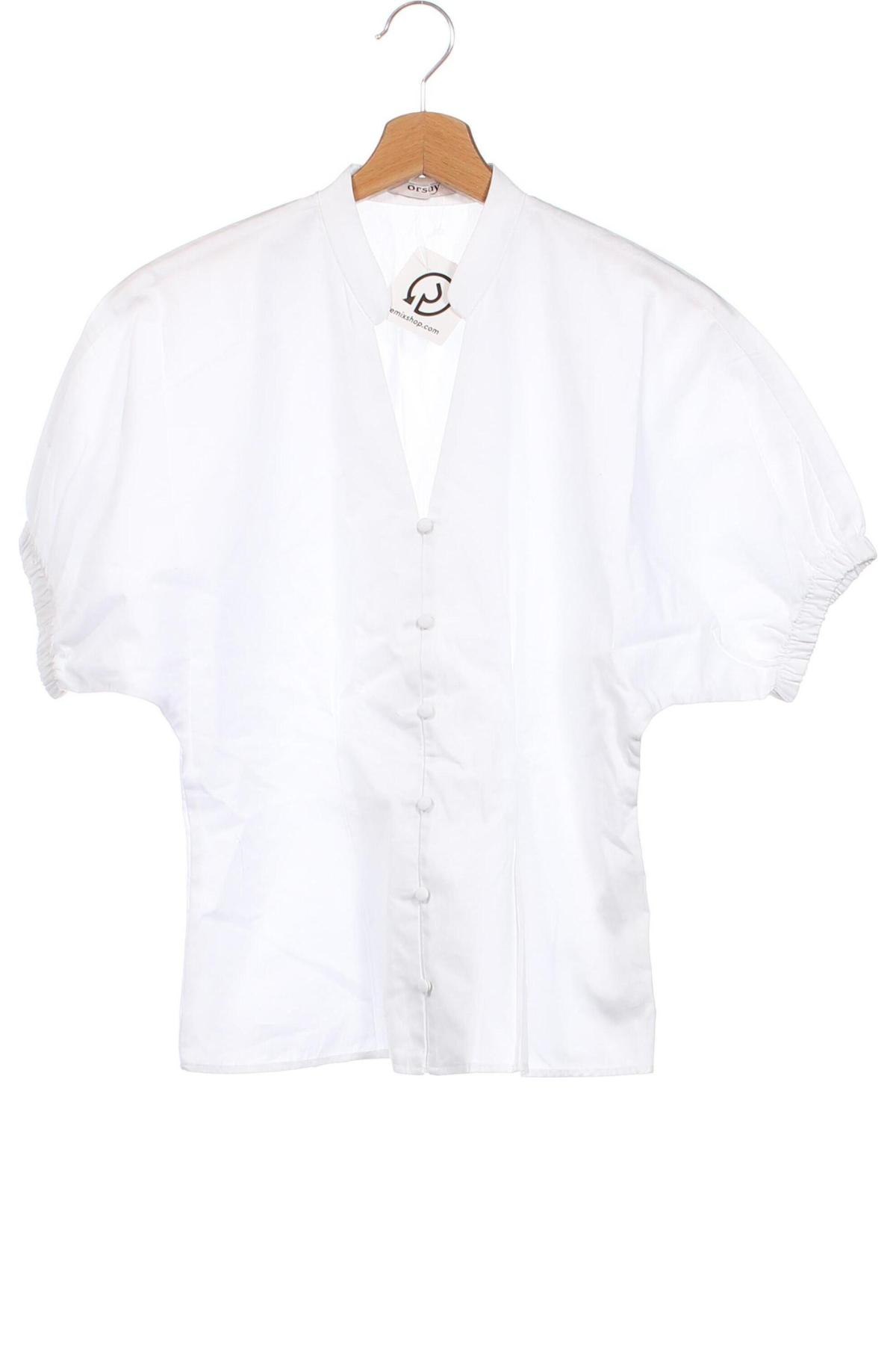 Γυναικείο πουκάμισο Orsay, Μέγεθος XS, Χρώμα Λευκό, Τιμή 22,38 €