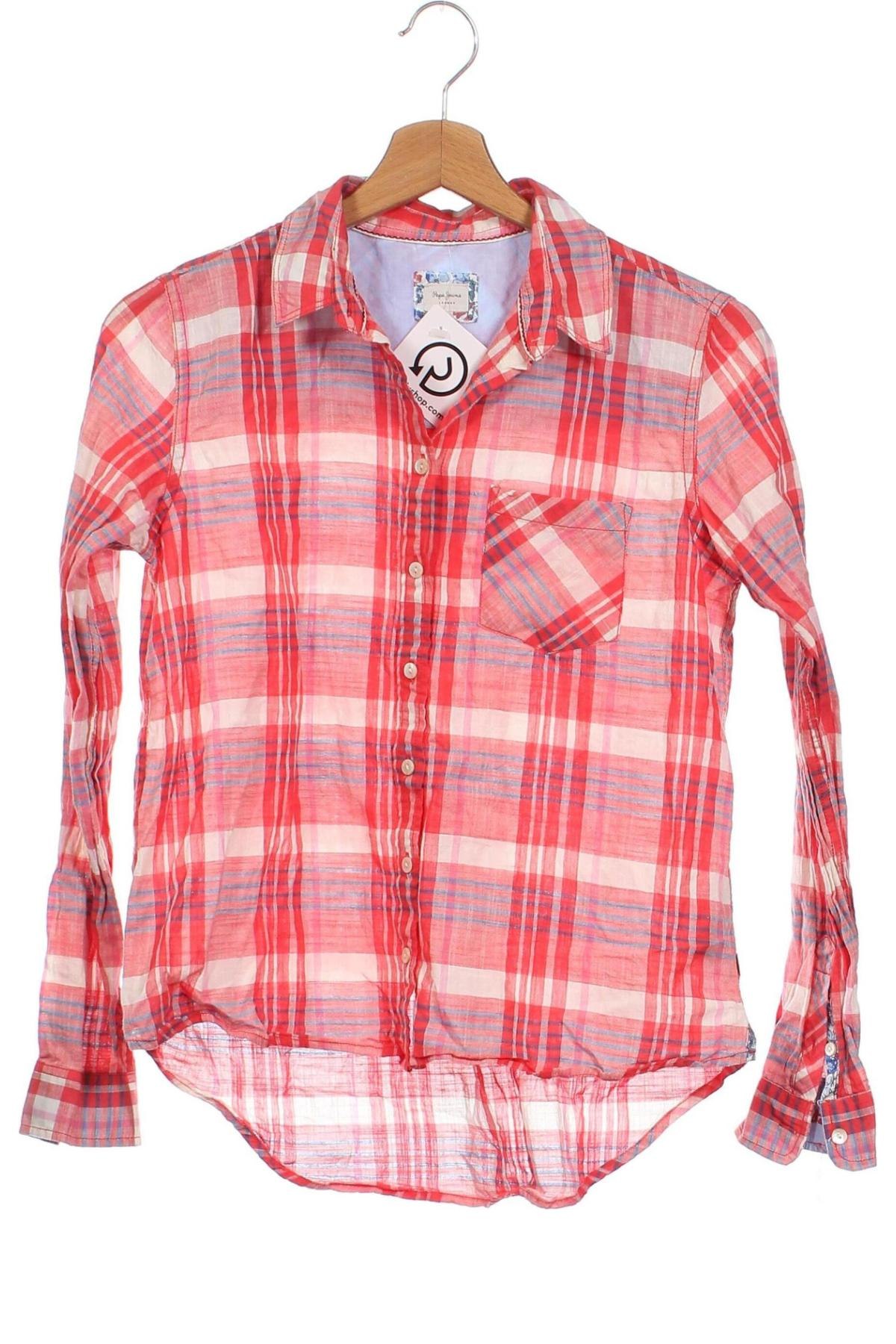 Дамска риза Pepe Jeans, Размер XS, Цвят Червен, Цена 40,02 лв.