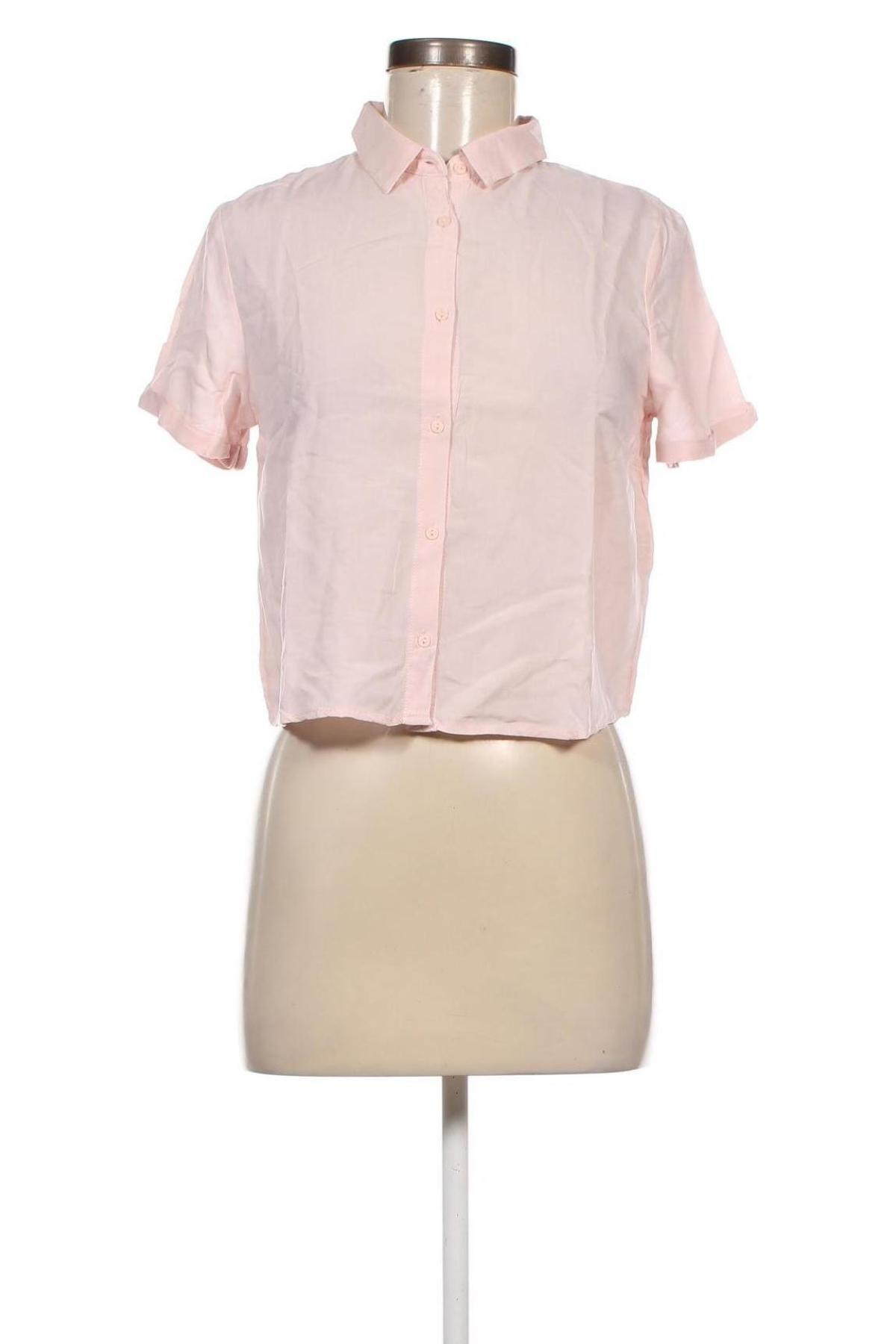 Дамска риза Pull&Bear, Размер S, Цвят Розов, Цена 14,13 лв.