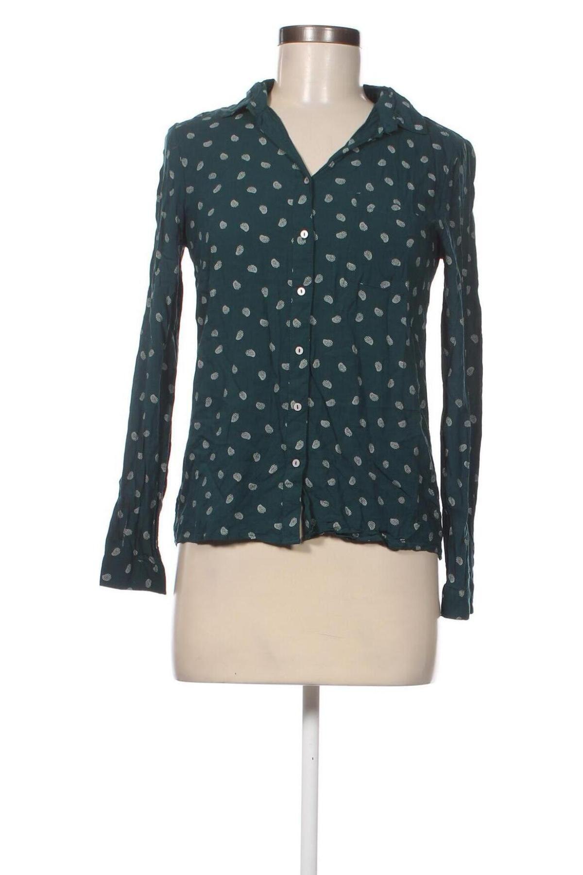 Γυναικείο πουκάμισο Pull&Bear, Μέγεθος S, Χρώμα Πράσινο, Τιμή 12,79 €