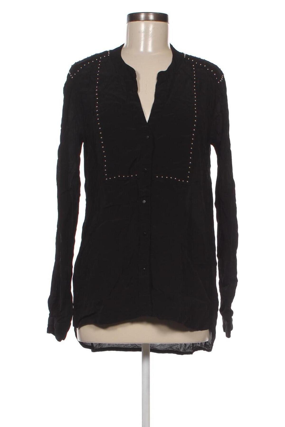 Γυναικείο πουκάμισο Replay, Μέγεθος S, Χρώμα Μαύρο, Τιμή 23,66 €