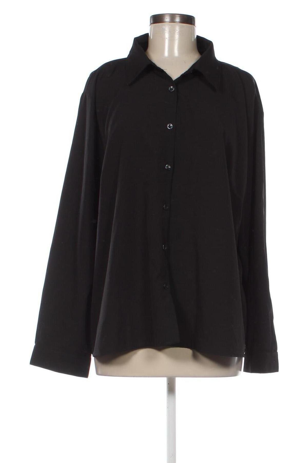 Γυναικείο πουκάμισο SHEIN, Μέγεθος XXL, Χρώμα Μαύρο, Τιμή 14,53 €