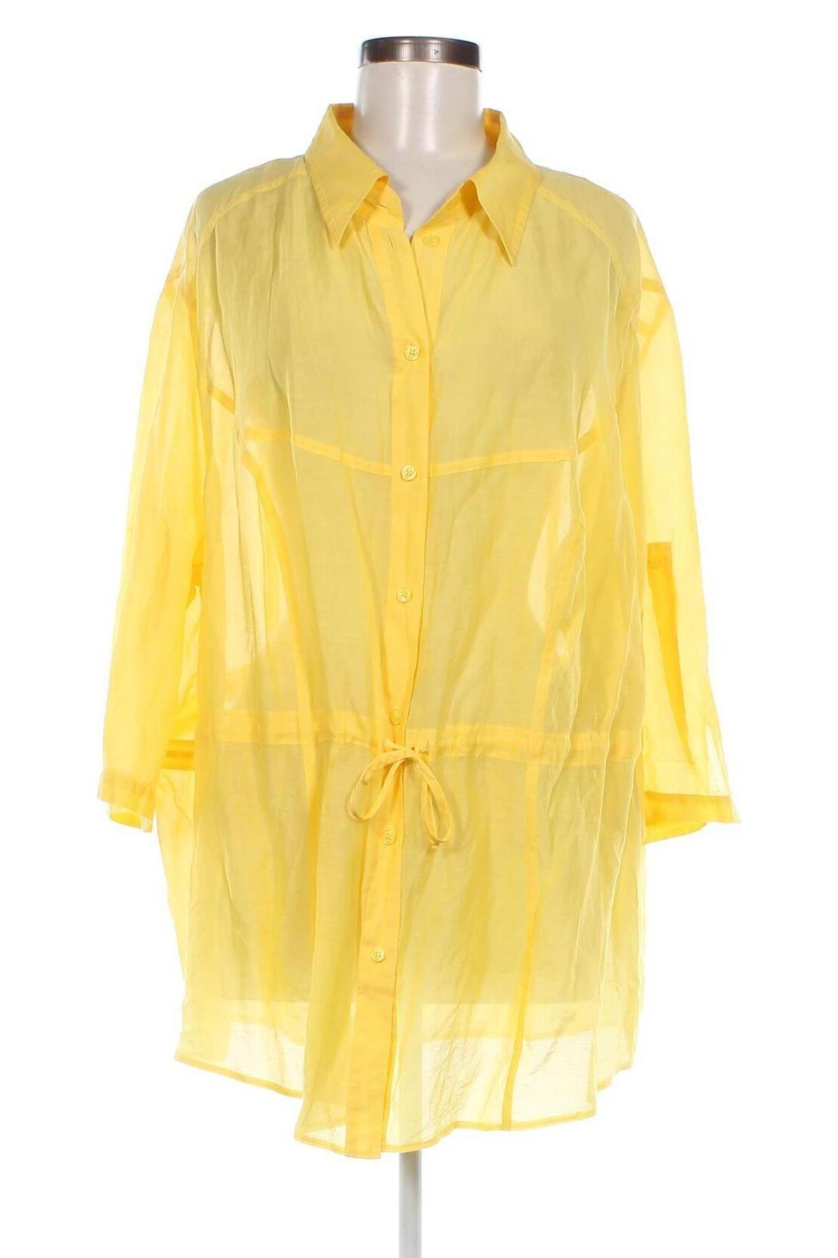 Γυναικείο πουκάμισο Samoon, Μέγεθος M, Χρώμα Κίτρινο, Τιμή 21,03 €