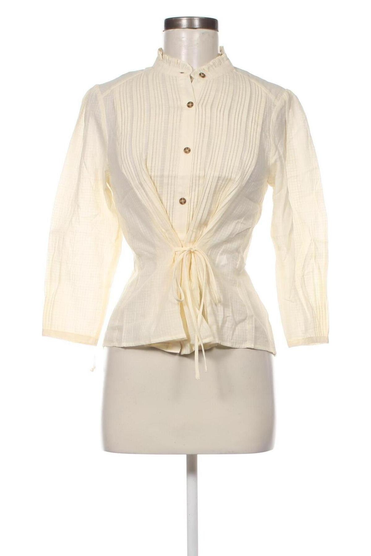 Γυναικείο πουκάμισο The Korner, Μέγεθος S, Χρώμα Εκρού, Τιμή 21,83 €