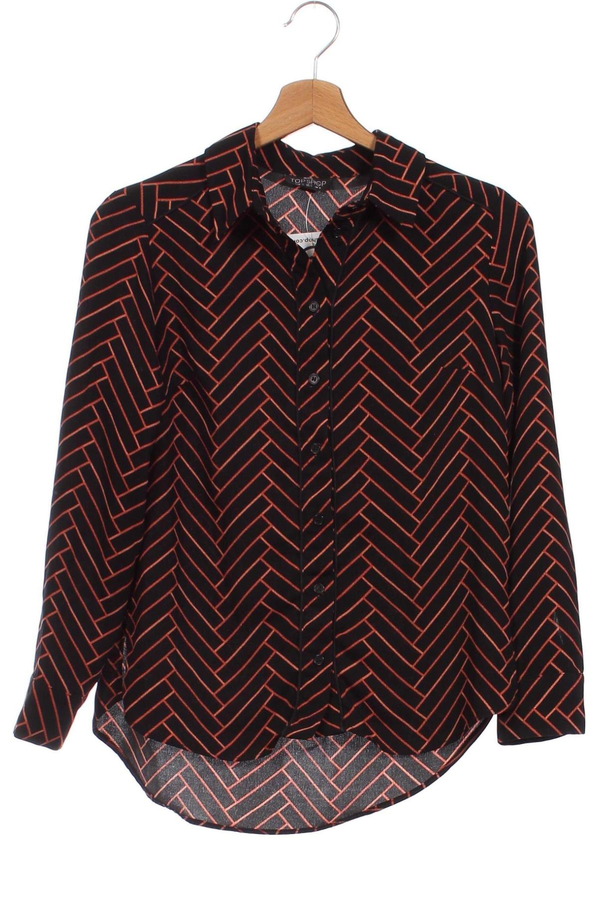 Γυναικείο πουκάμισο Topshop, Μέγεθος XXS, Χρώμα Πολύχρωμο, Τιμή 4,35 €