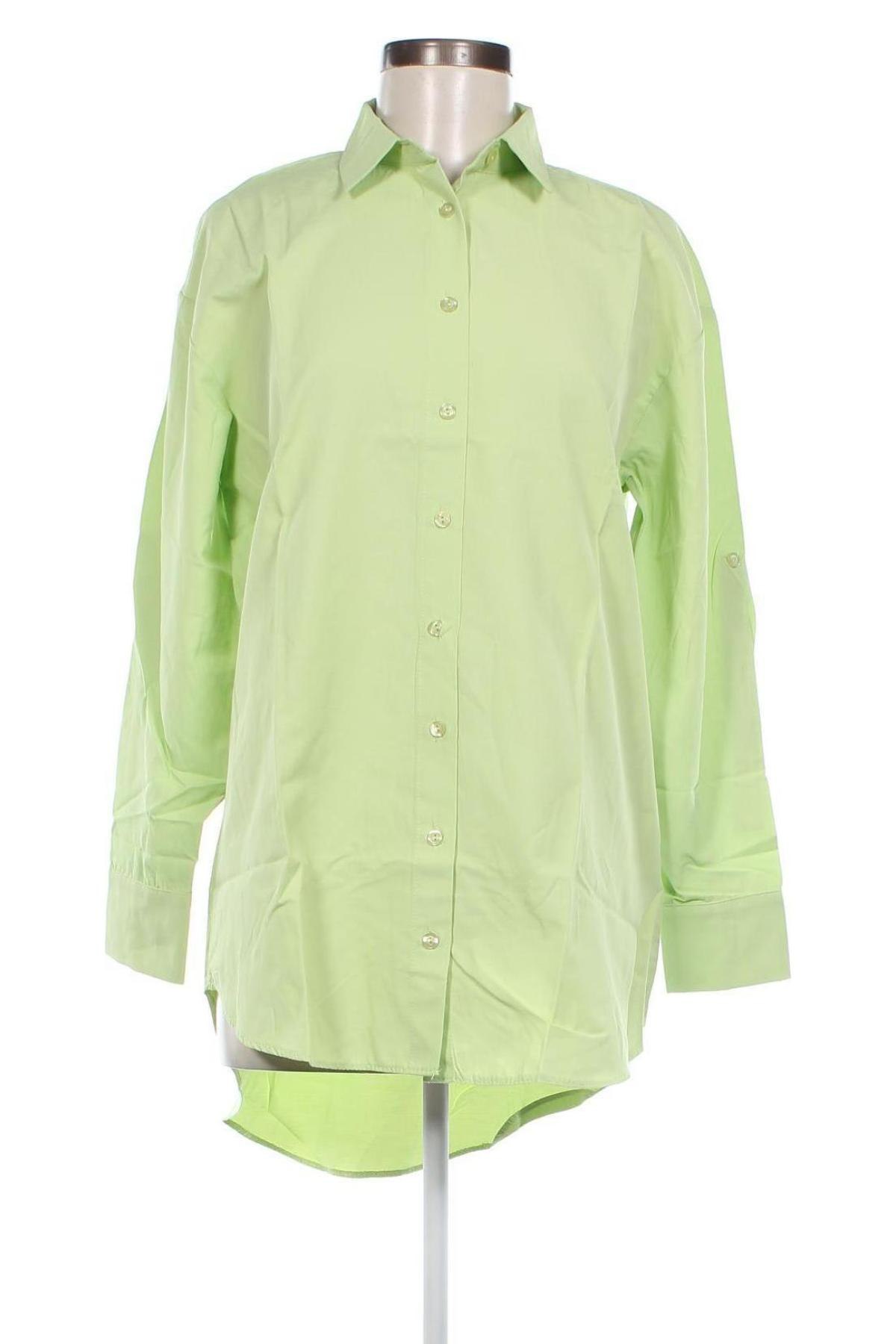 Дамска риза Trendyol, Размер XS, Цвят Зелен, Цена 23,10 лв.
