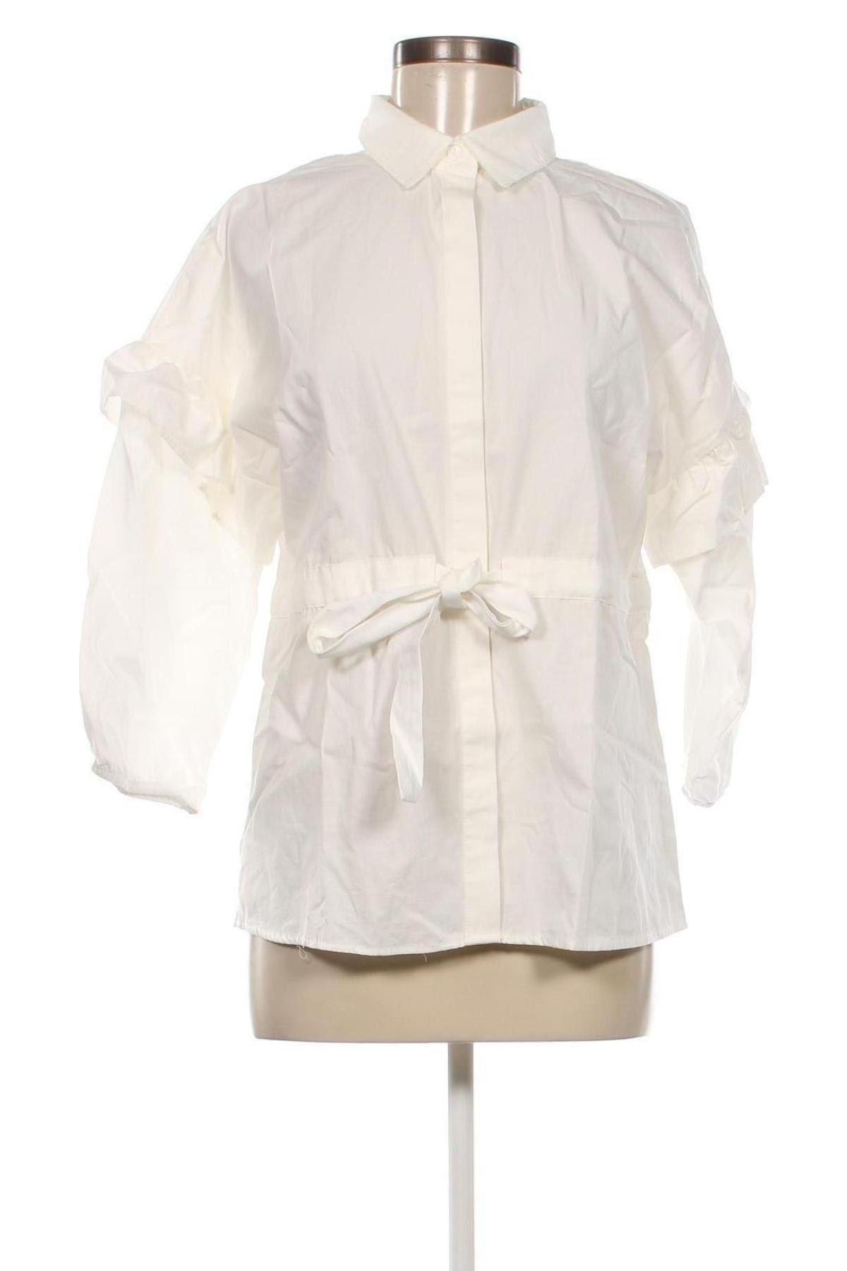 Дамска риза Trendyol, Размер M, Цвят Бял, Цена 34,65 лв.