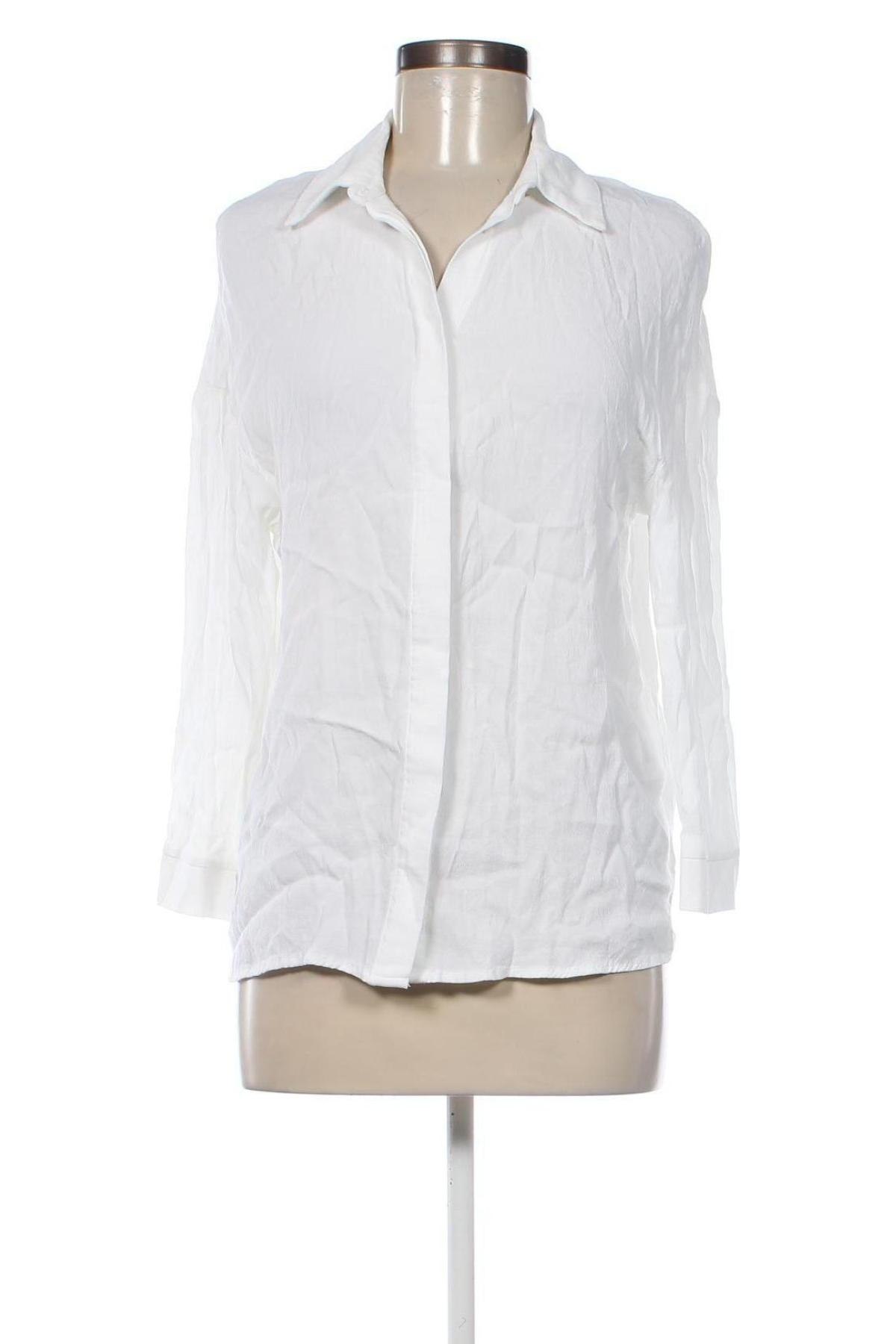 Дамска риза Trussardi Jeans, Размер L, Цвят Бял, Цена 75,00 лв.