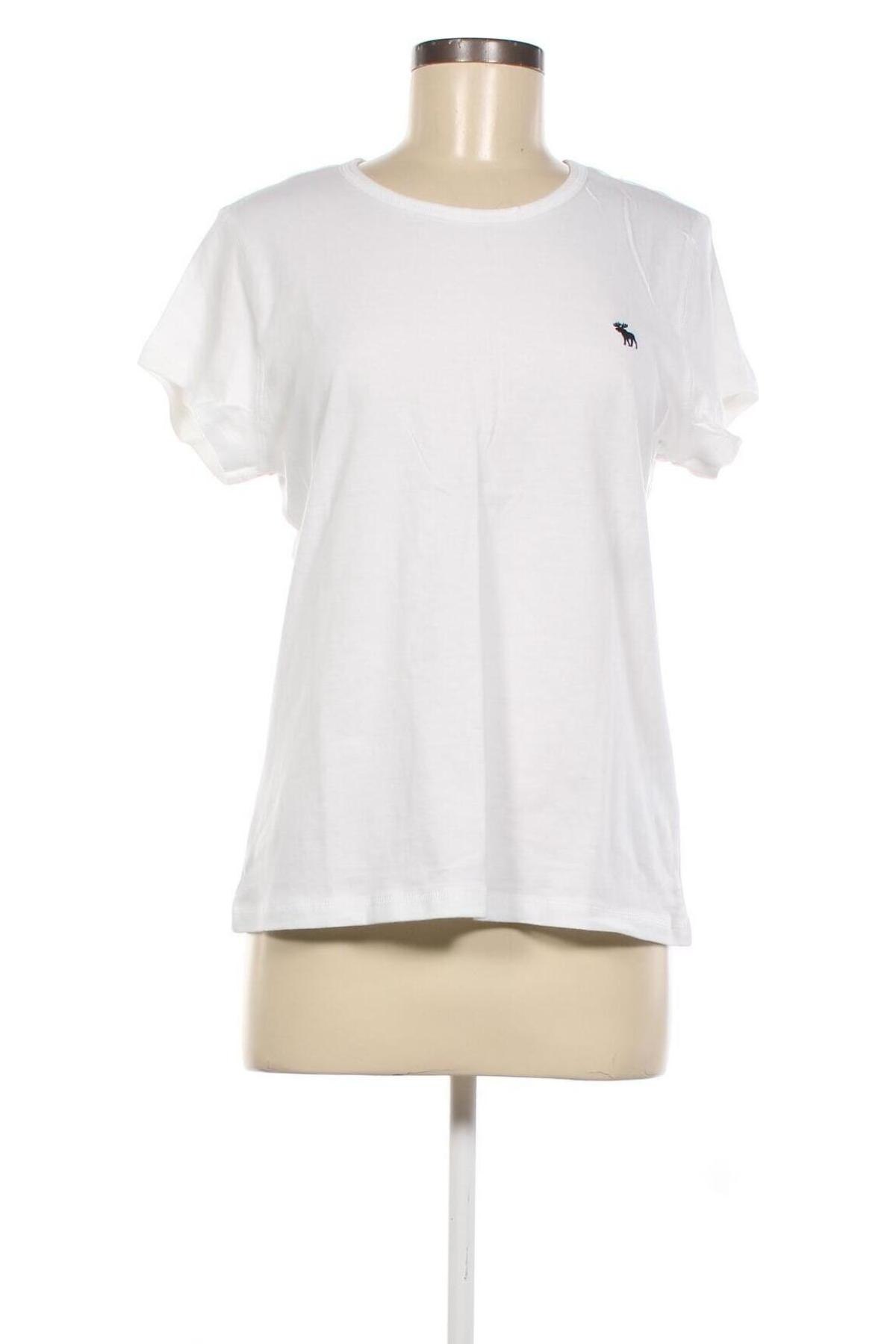 Damski T-shirt Abercrombie & Fitch, Rozmiar L, Kolor Biały, Cena 115,68 zł