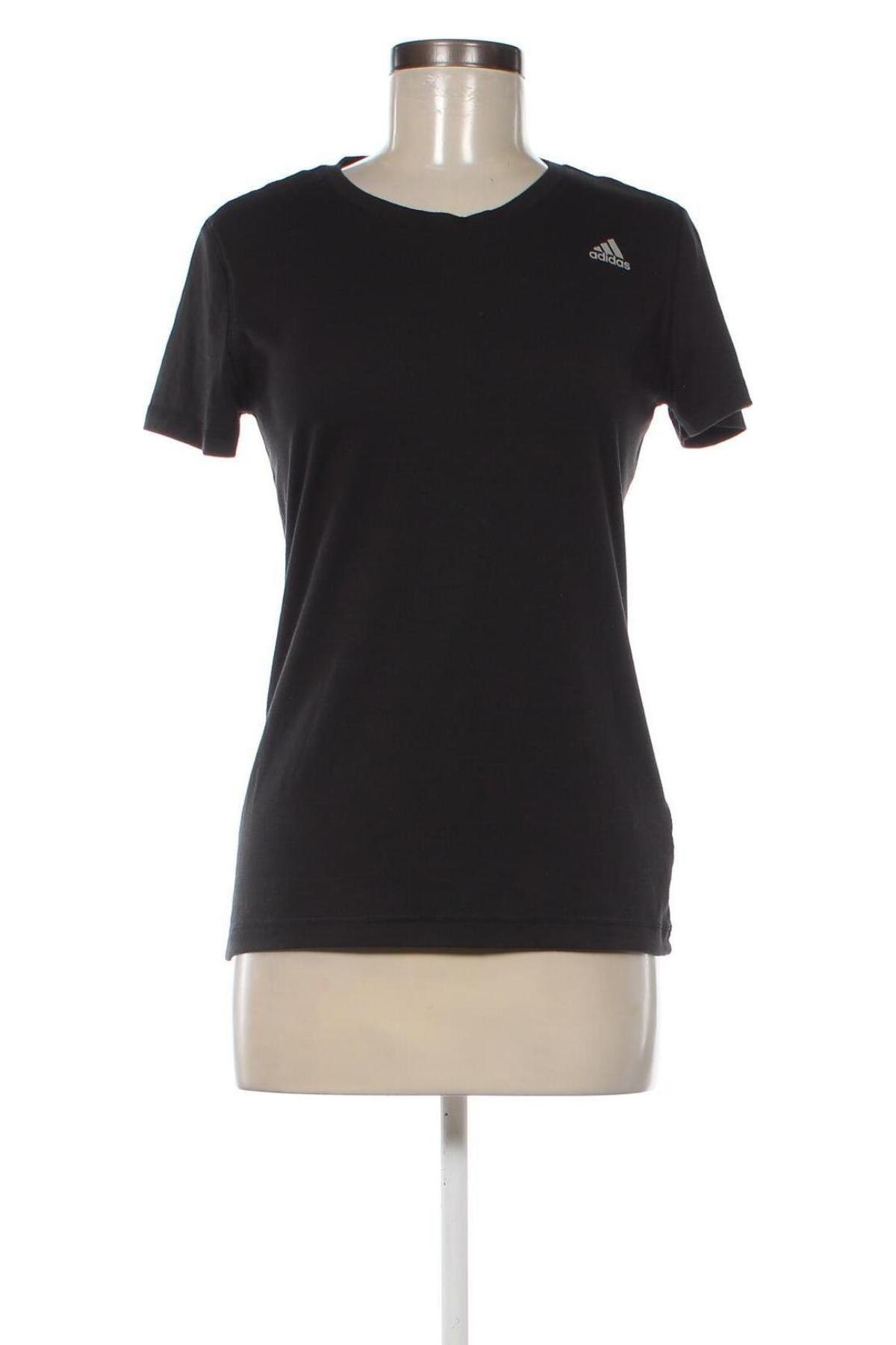 Дамска тениска Adidas, Размер M, Цвят Черен, Цена 27,00 лв.