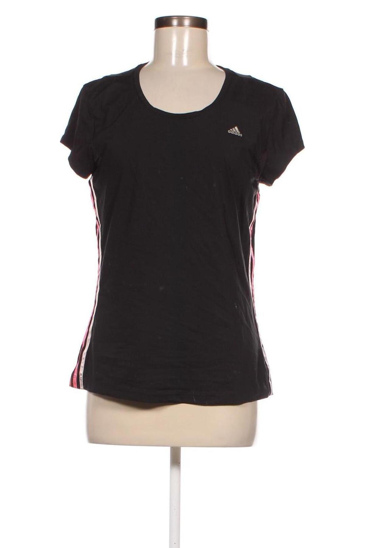 Γυναικείο t-shirt Adidas, Μέγεθος L, Χρώμα Μαύρο, Τιμή 16,70 €