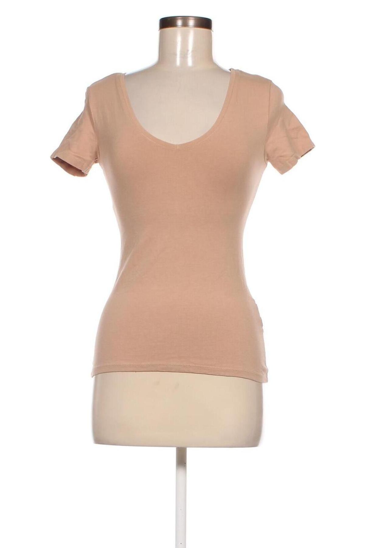 Damen T-Shirt Amisu, Größe S, Farbe Beige, Preis 9,05 €