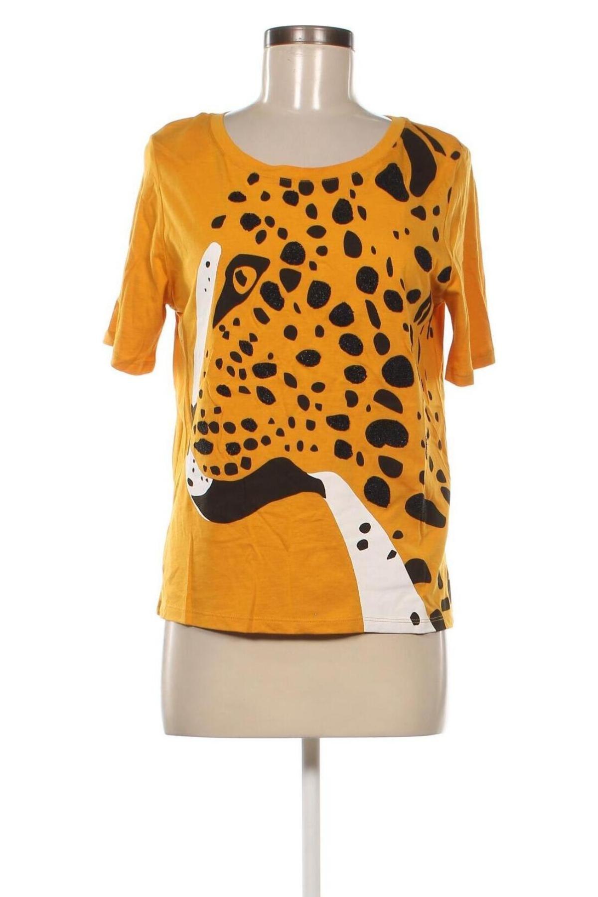 Γυναικείο t-shirt Camaieu, Μέγεθος M, Χρώμα Κίτρινο, Τιμή 10,82 €