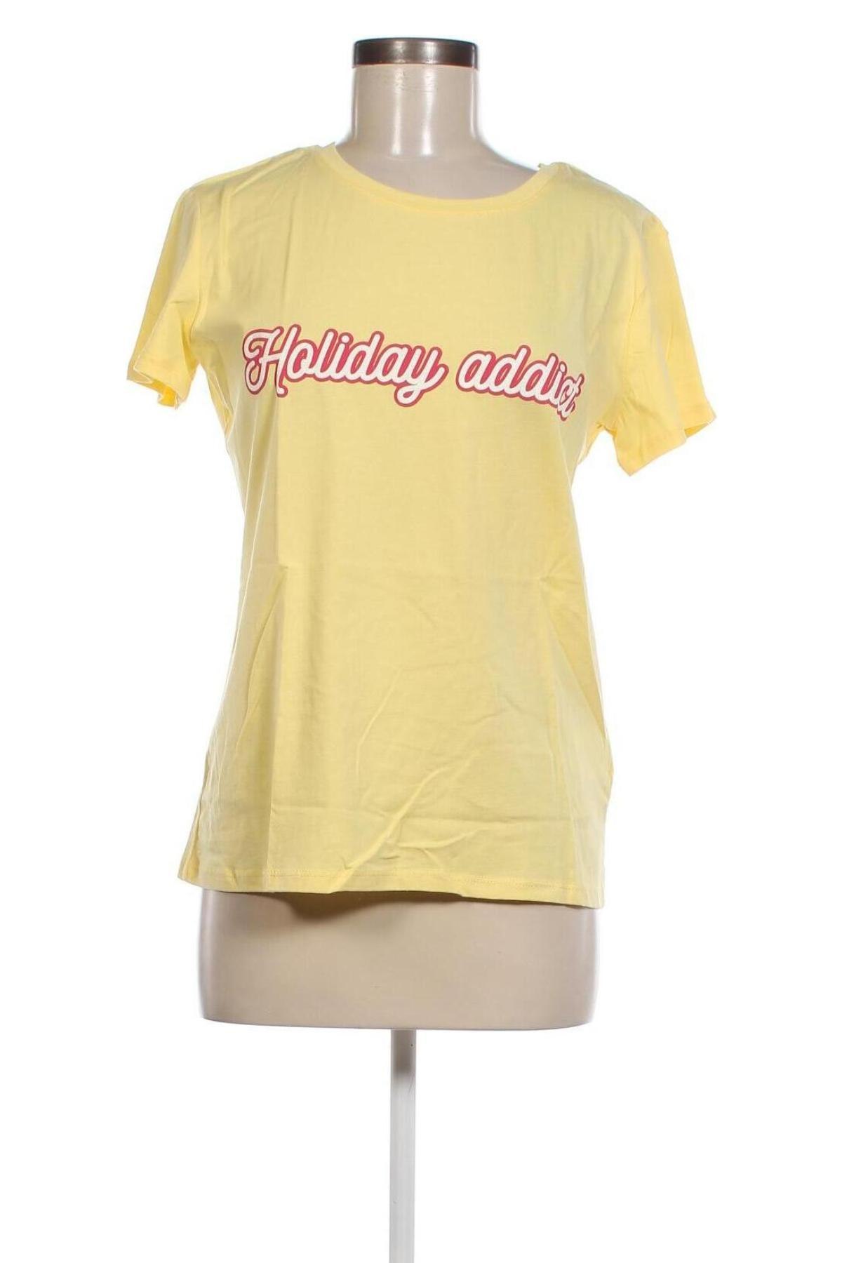 Γυναικείο t-shirt Camaieu, Μέγεθος M, Χρώμα Κίτρινο, Τιμή 5,84 €
