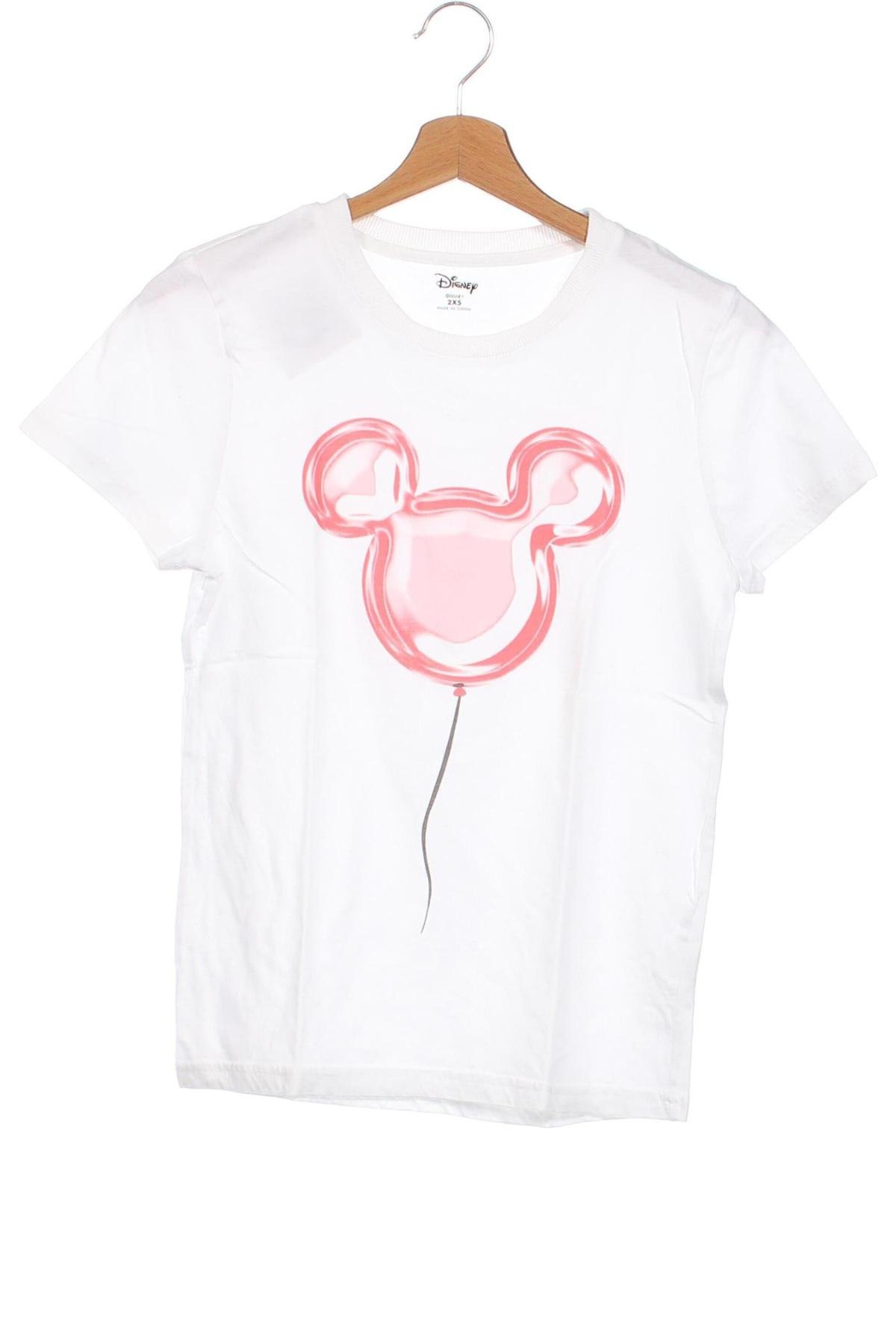 Дамска тениска Disney, Размер XXS, Цвят Бял, Цена 13,69 лв.